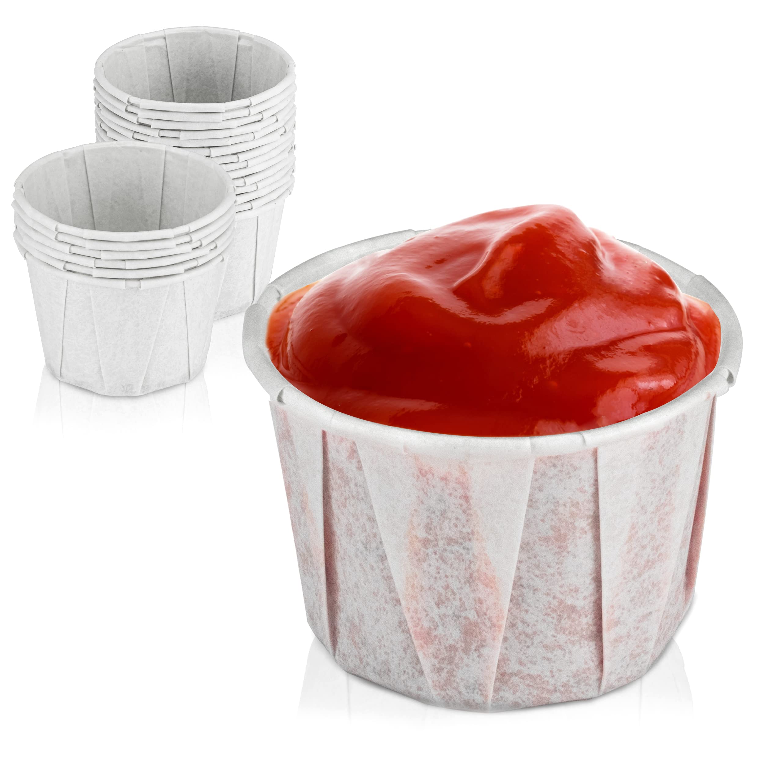 Condiment Portion Paper Cups - 1.25 oz - Case of 5000