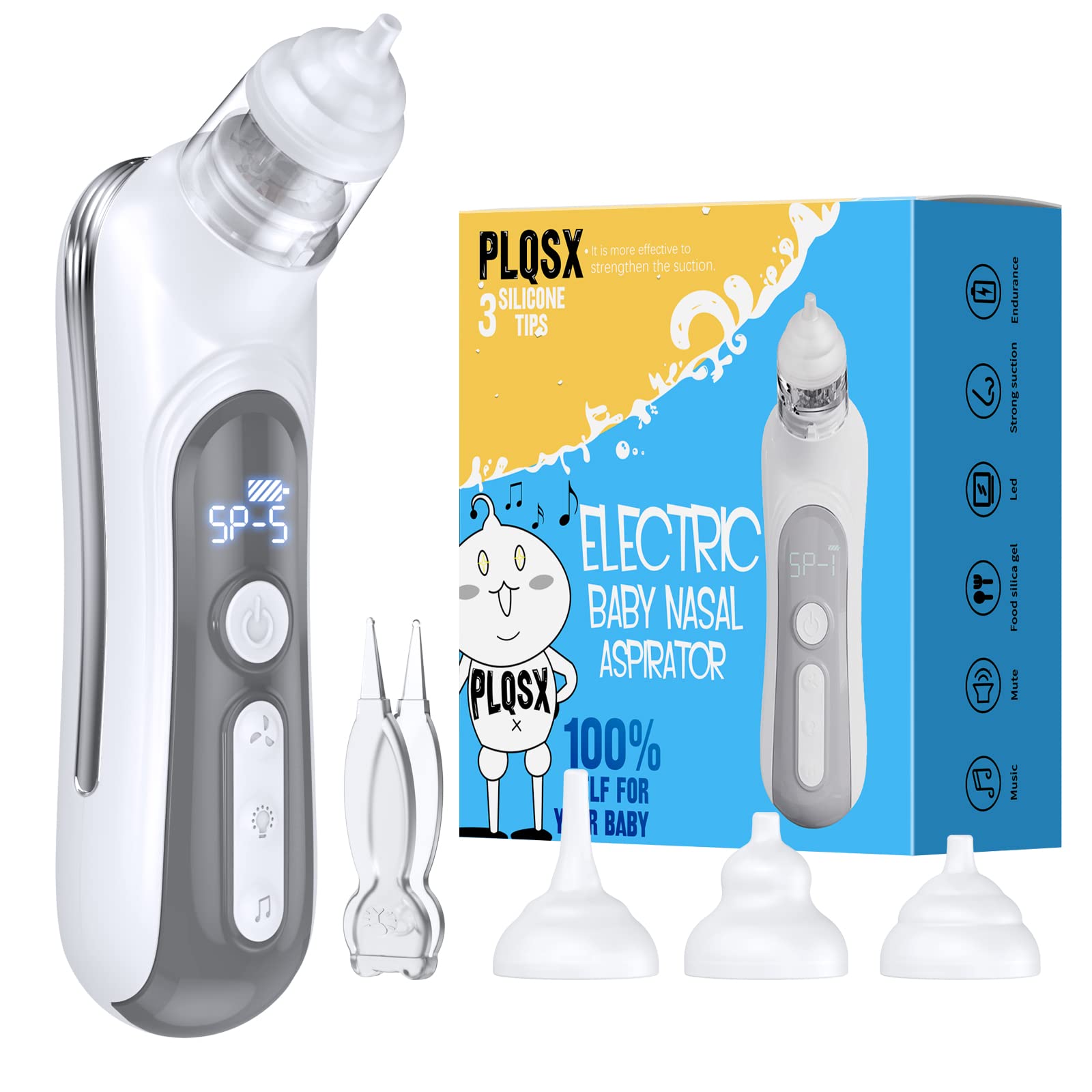 Electric Nose Suction for Baby, Nasal Aspirator for Baby, Nose Sucker for  Baby, Baby Nose Sucker, Rechargeable Snot Sucker for Baby, Baby Nasal