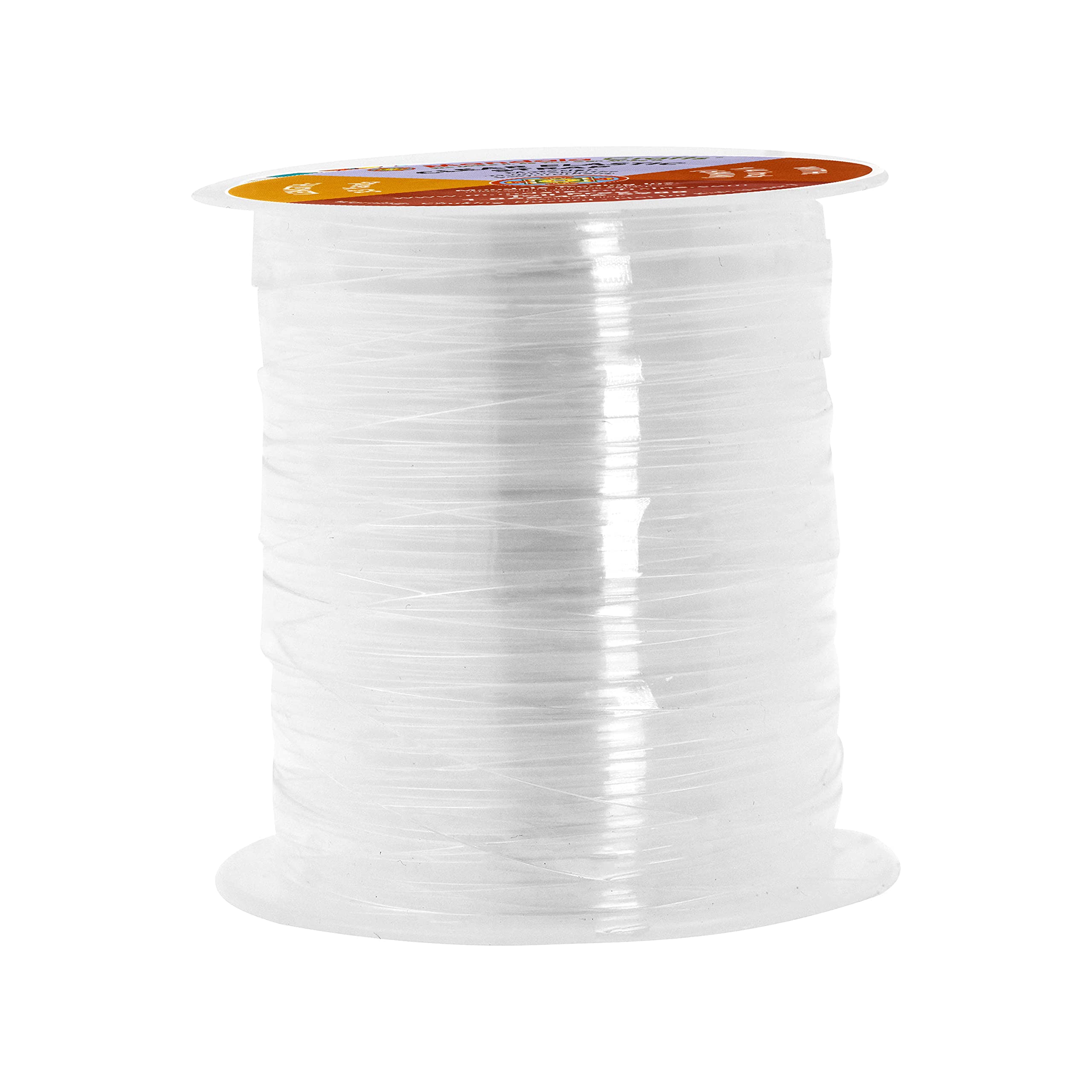 93 Yards Briaded Elastic Band 1/4 inch with Free Tape,White Heavy Stretch  High Elasticity Knit Spool for Sewing Crafts DIY