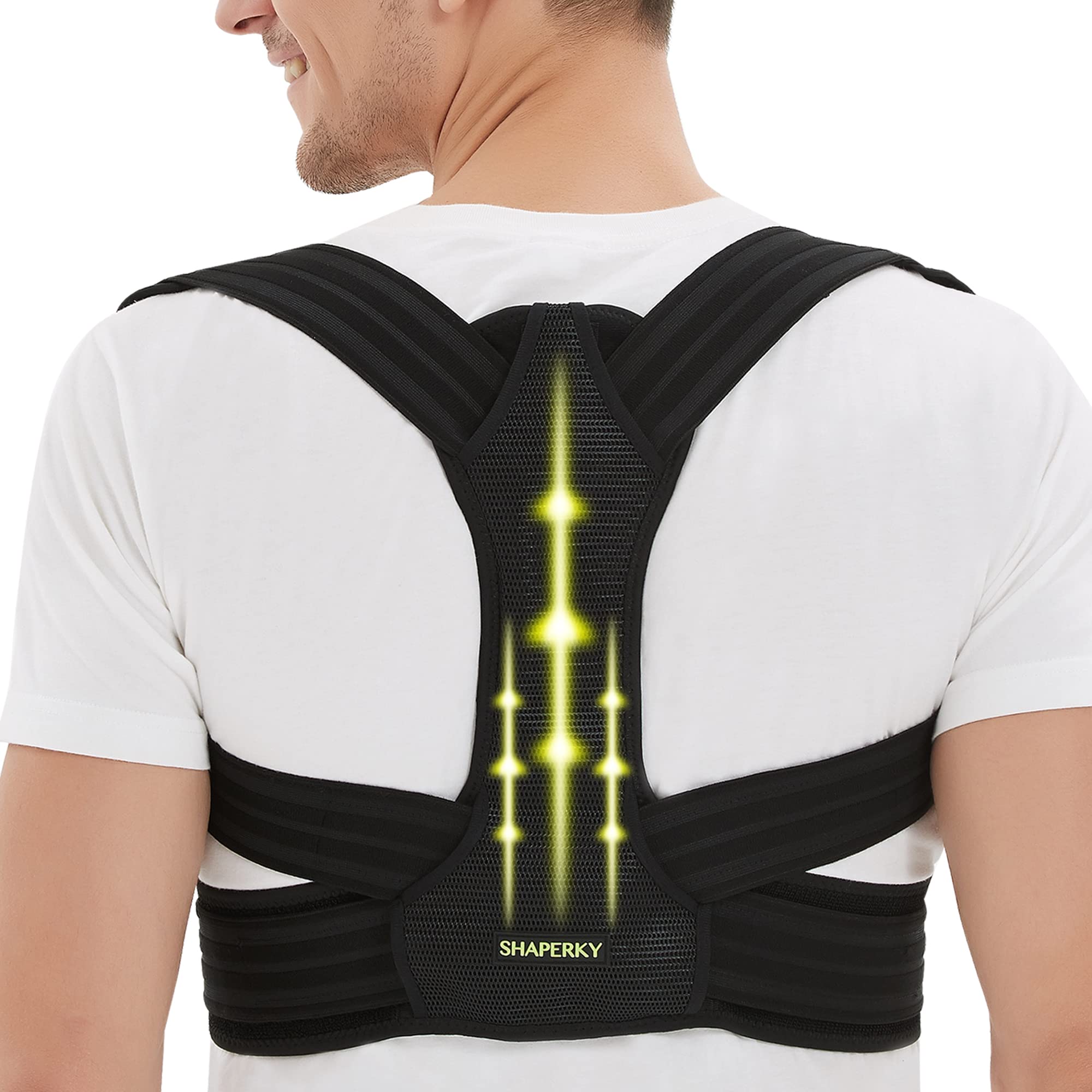 Comfy Brace Posture Corrector,Adjustable Upper Back Brace For Clavicle  Support (L) : : Health & Personal Care