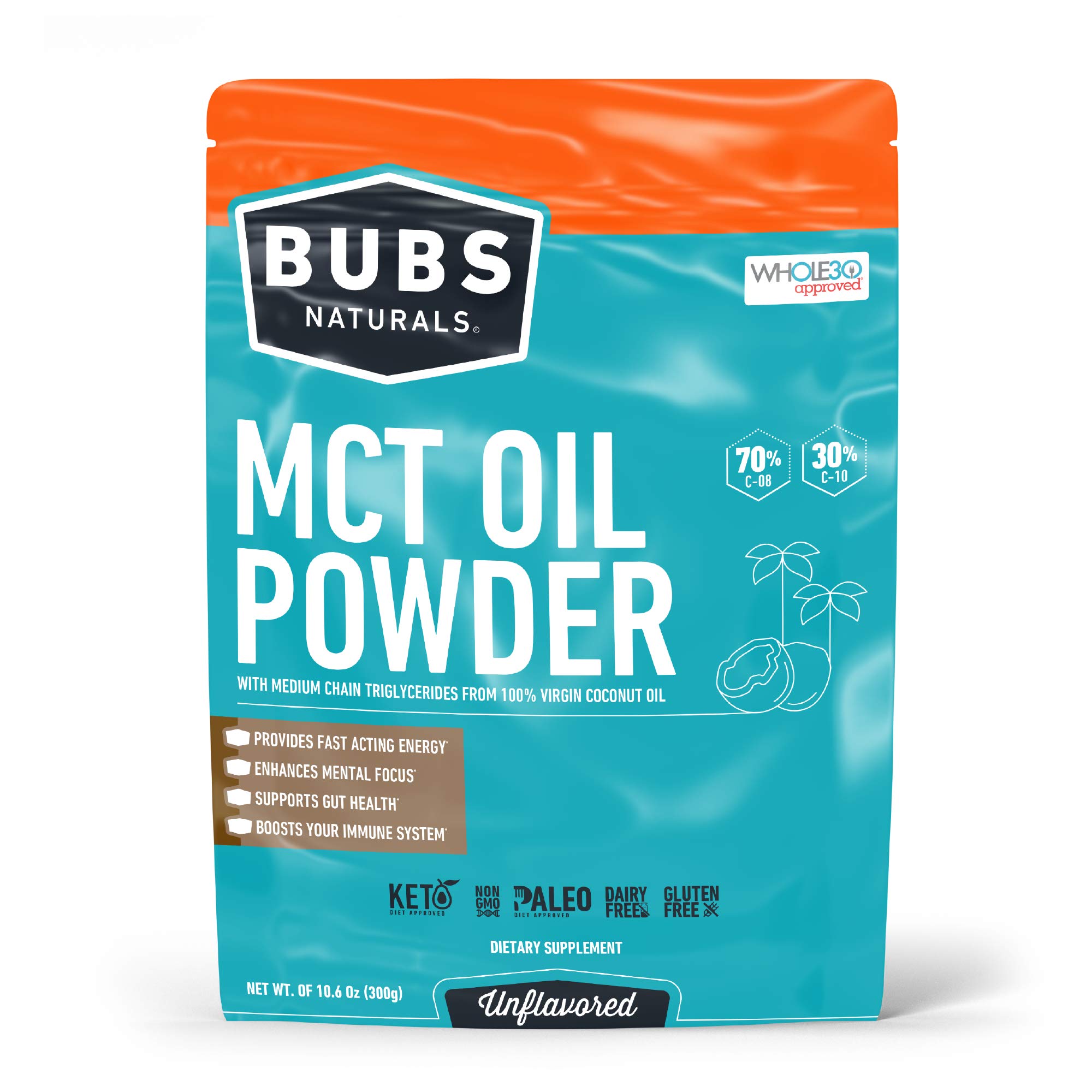 BUBS Naturals MCT Oil Powder | Medium Chain Triglyceride Oil