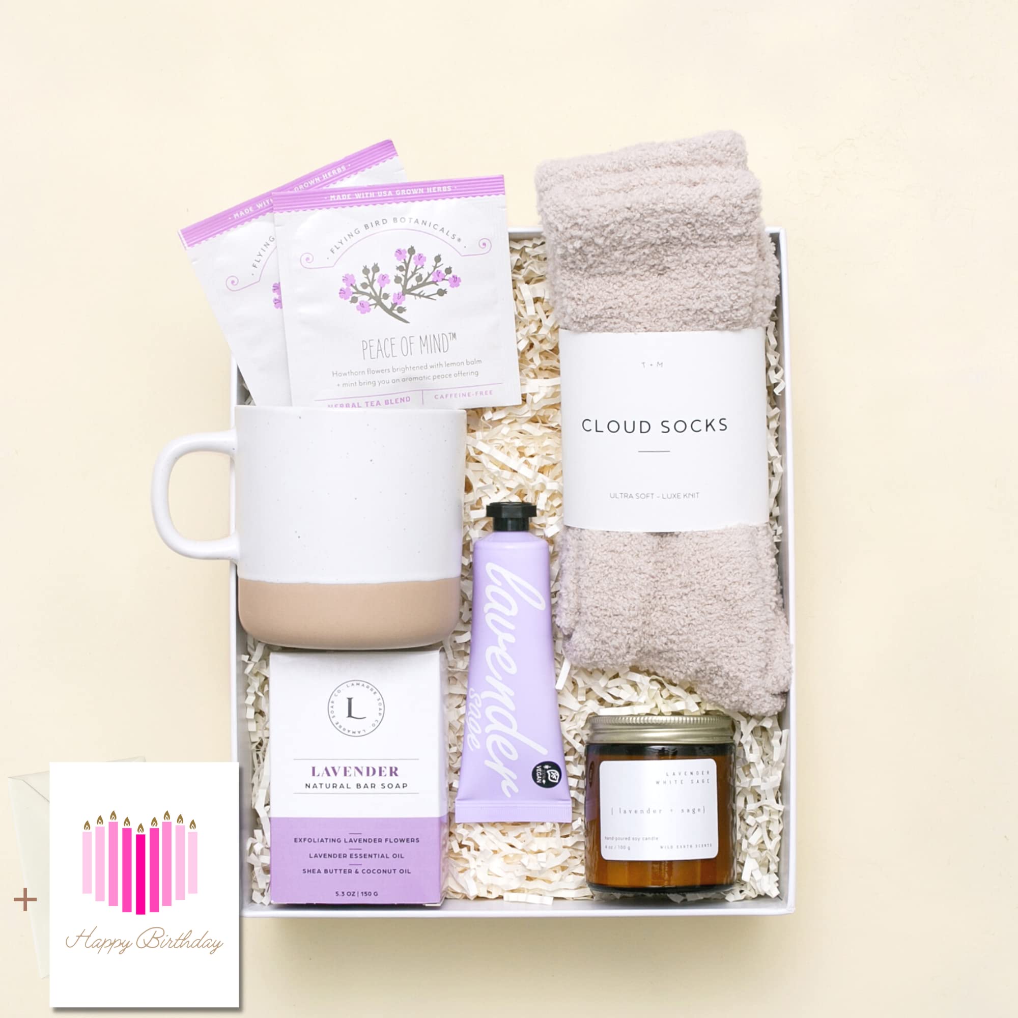 Care package for women, spa gift box, thinking of you care package,  lavender candle gift, self care gift, relaxation gifts for women