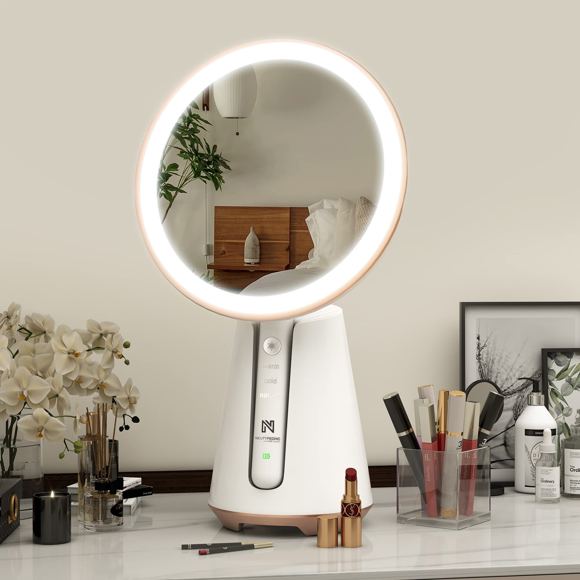 Amazon | Bath | Double Sided Makeup Vanity Mirror With Ring Light | Poshmark
