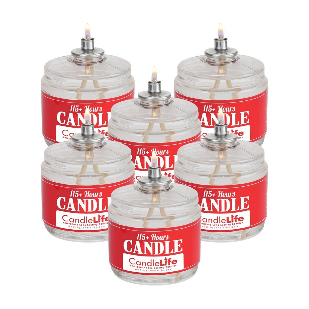 SDS | Survival Candles Long Burning Candles for Emergency Candle 115 Hours  6pk