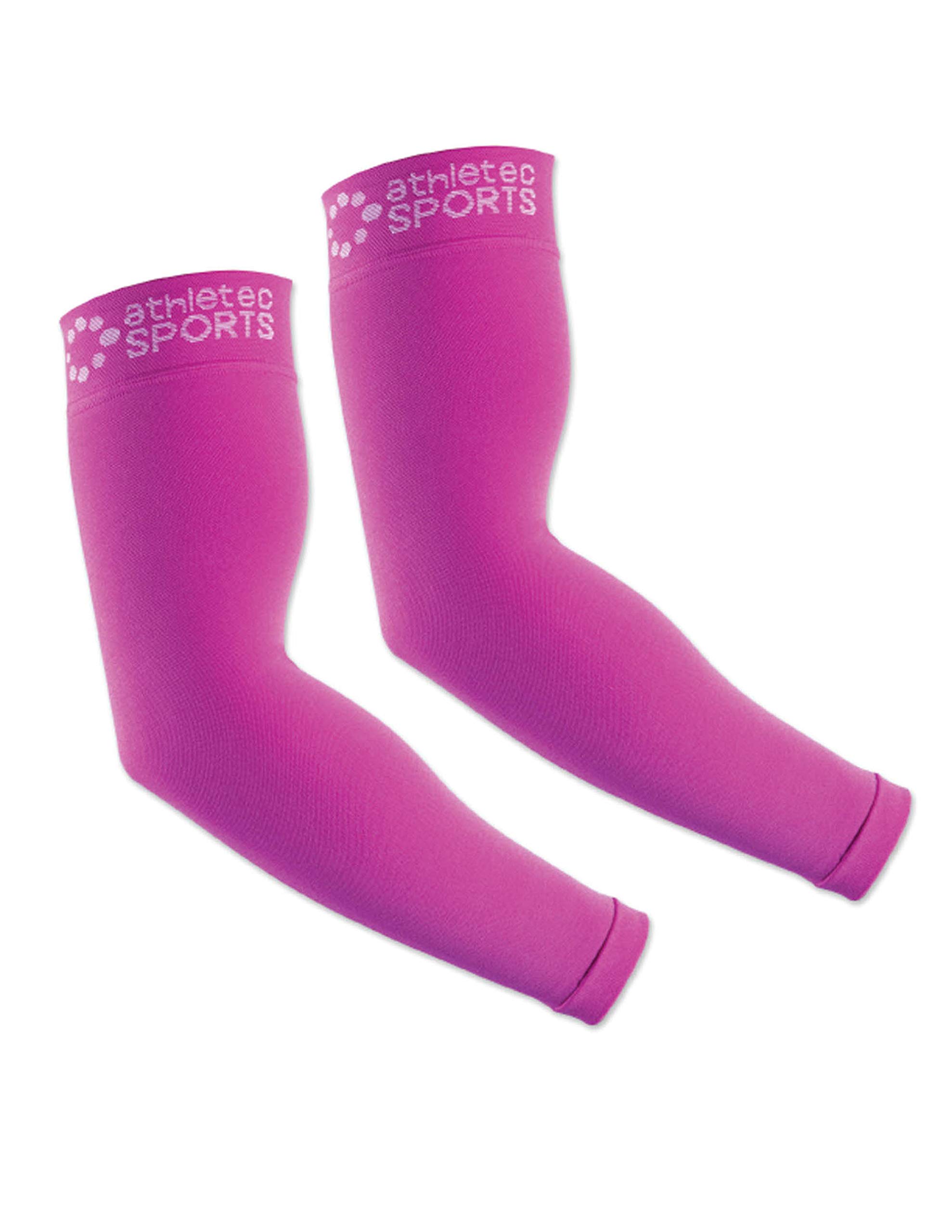 Athletec Sport Compression Arm Sleeve Large-X-Large Hot Pink