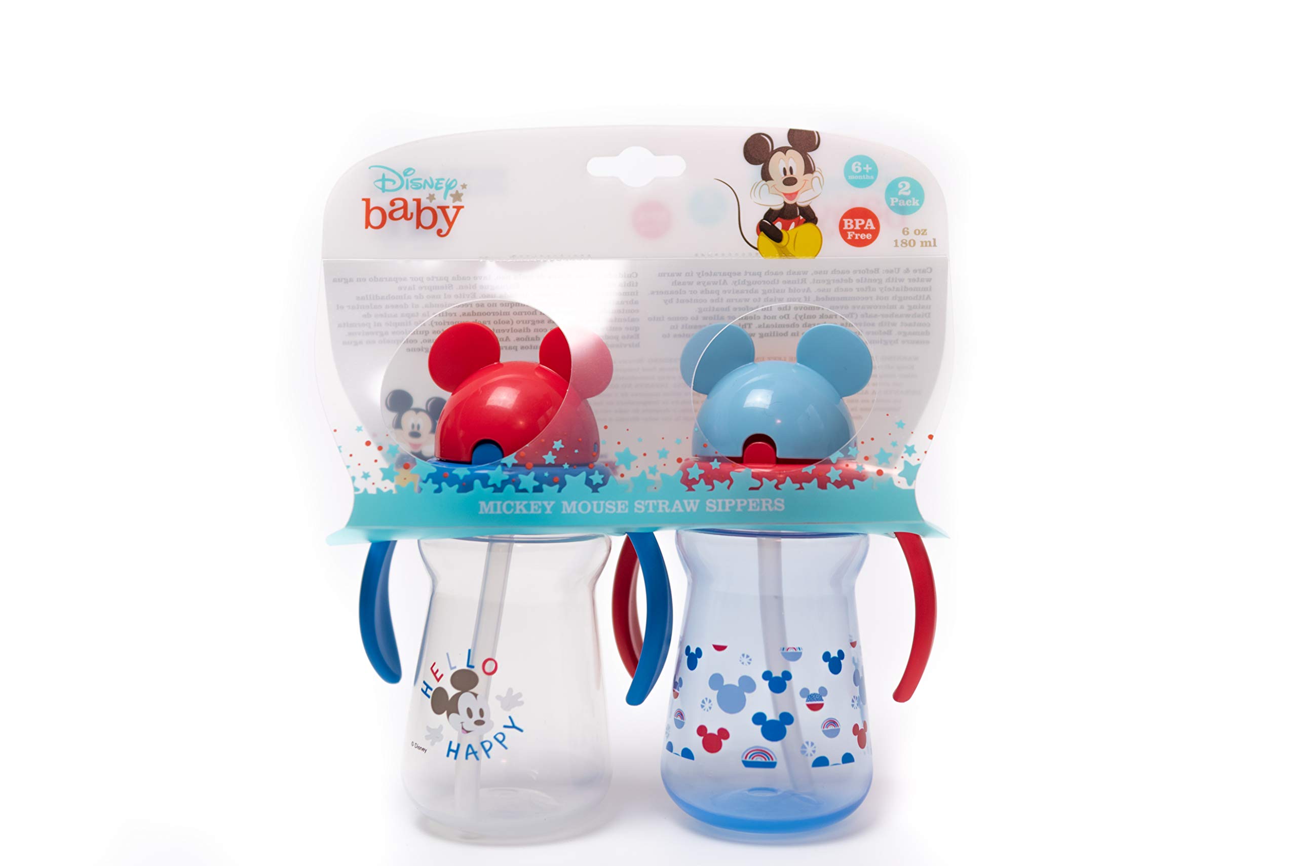 Disney Mickey Mouse Baby Boys' 2-Pack Sipper Cups