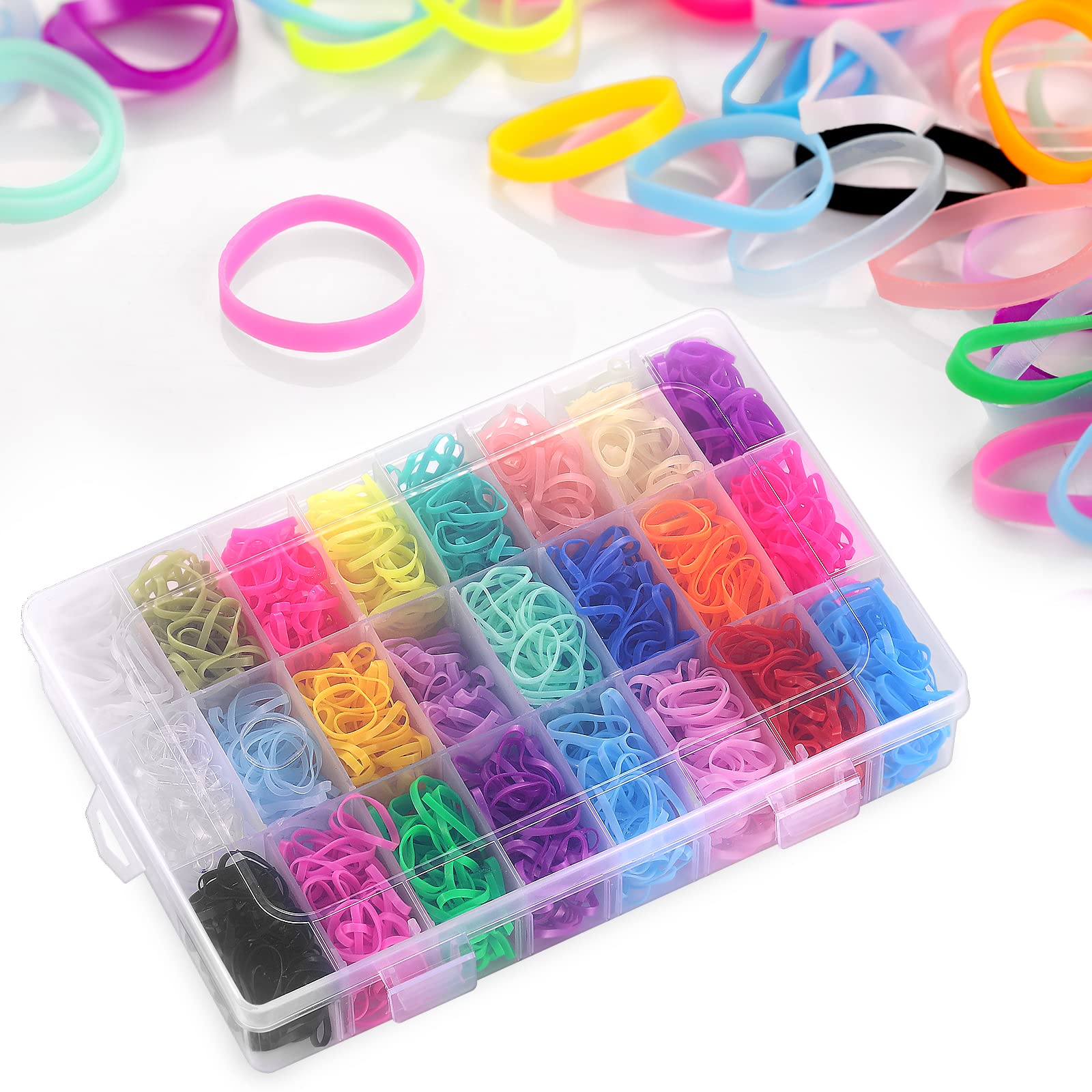 Colorful Rubber Bands Small Disposable Elastic Hair Band Essential For  Girls New