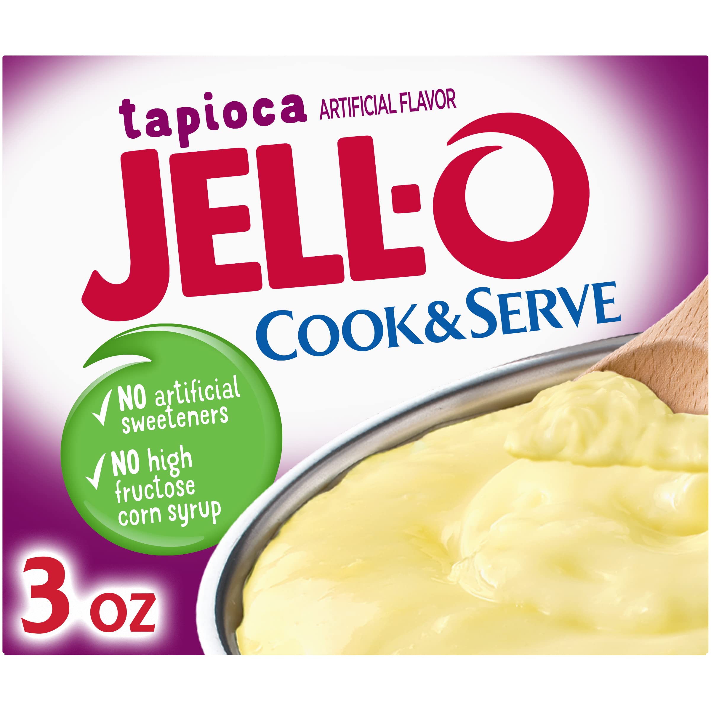 Jell O Cook And Serve Tapioca Fat Free Pudding And Pie Filling Mix 24 Ct Pack 3 Oz Boxes 2350