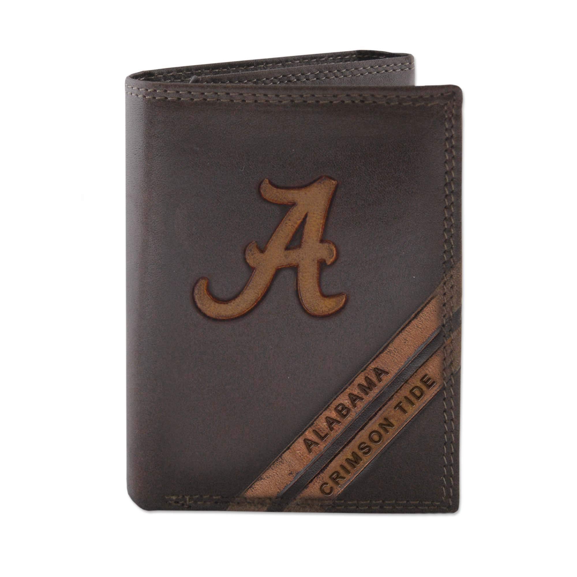  NCAA Alabama Crimson Tide Leather Tri-Fold Wallet