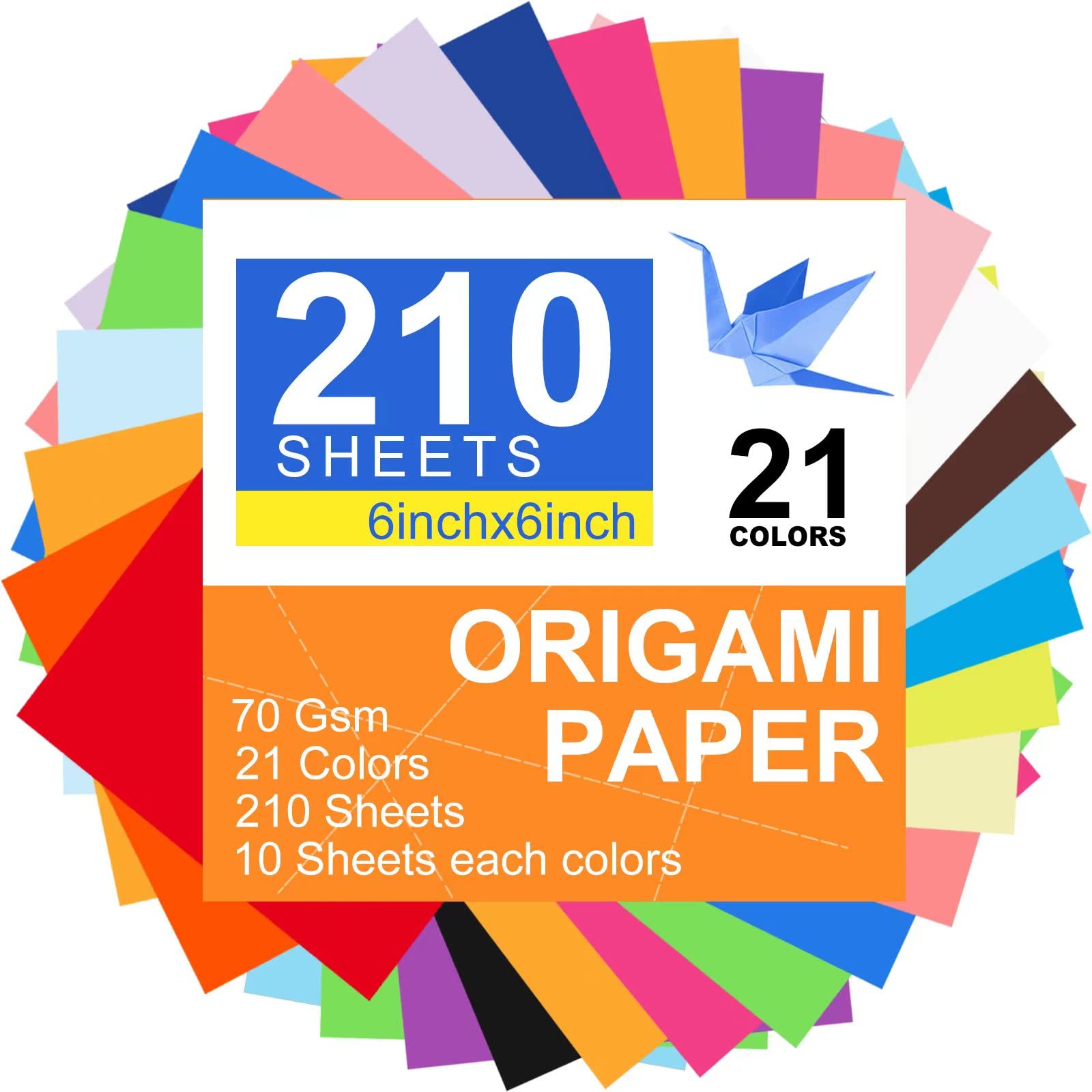 Origami Paper Craft Colored Paper,double Sided Color 10 Vivid Colors Square  Paper,arts And Crafts For Kids Ages 8-12,origami Kit Gifts For Boys And  Girls - Temu United Kingdom