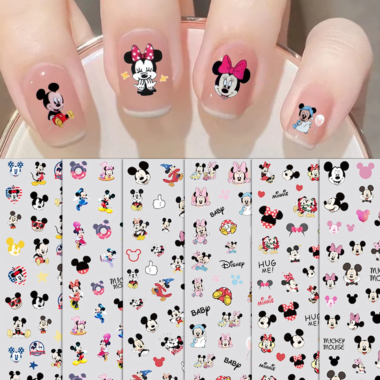 Disney Mickey Mouse and Minnie Mouse Nail Art Stickers Design 004