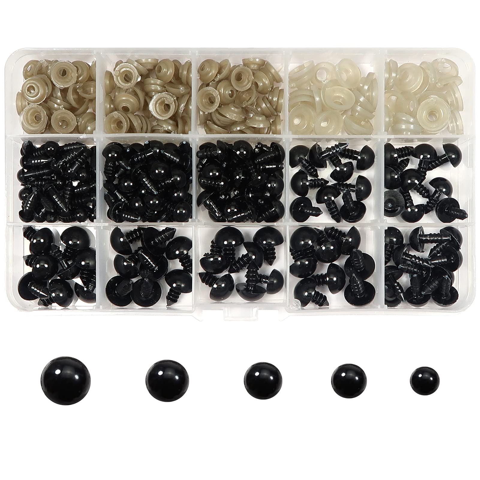 PLASTIC 12MM SAFETY Eyes for Stuffed Toys Crochet Projects Making