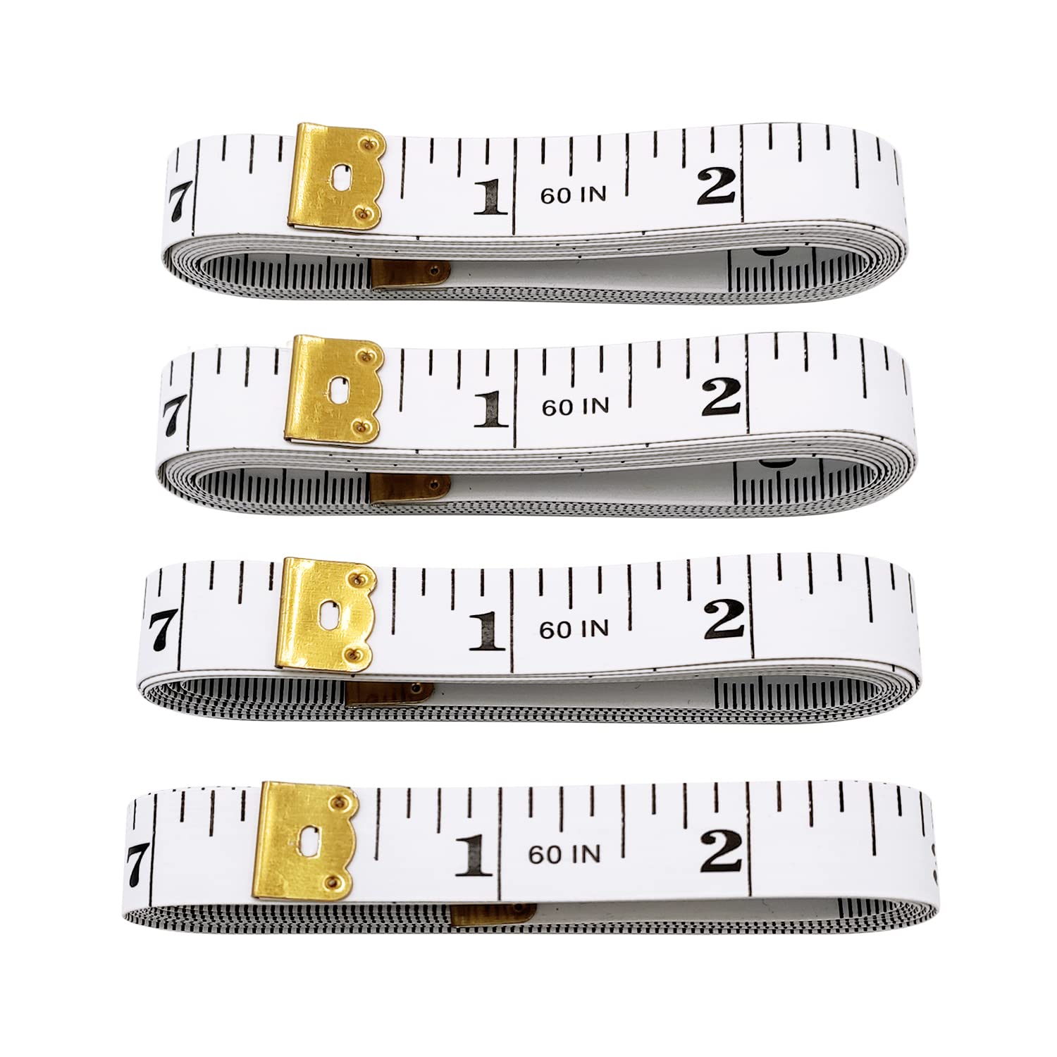 4 Pack Soft Tape Measure Double Scale body sewing Flexible Ruler