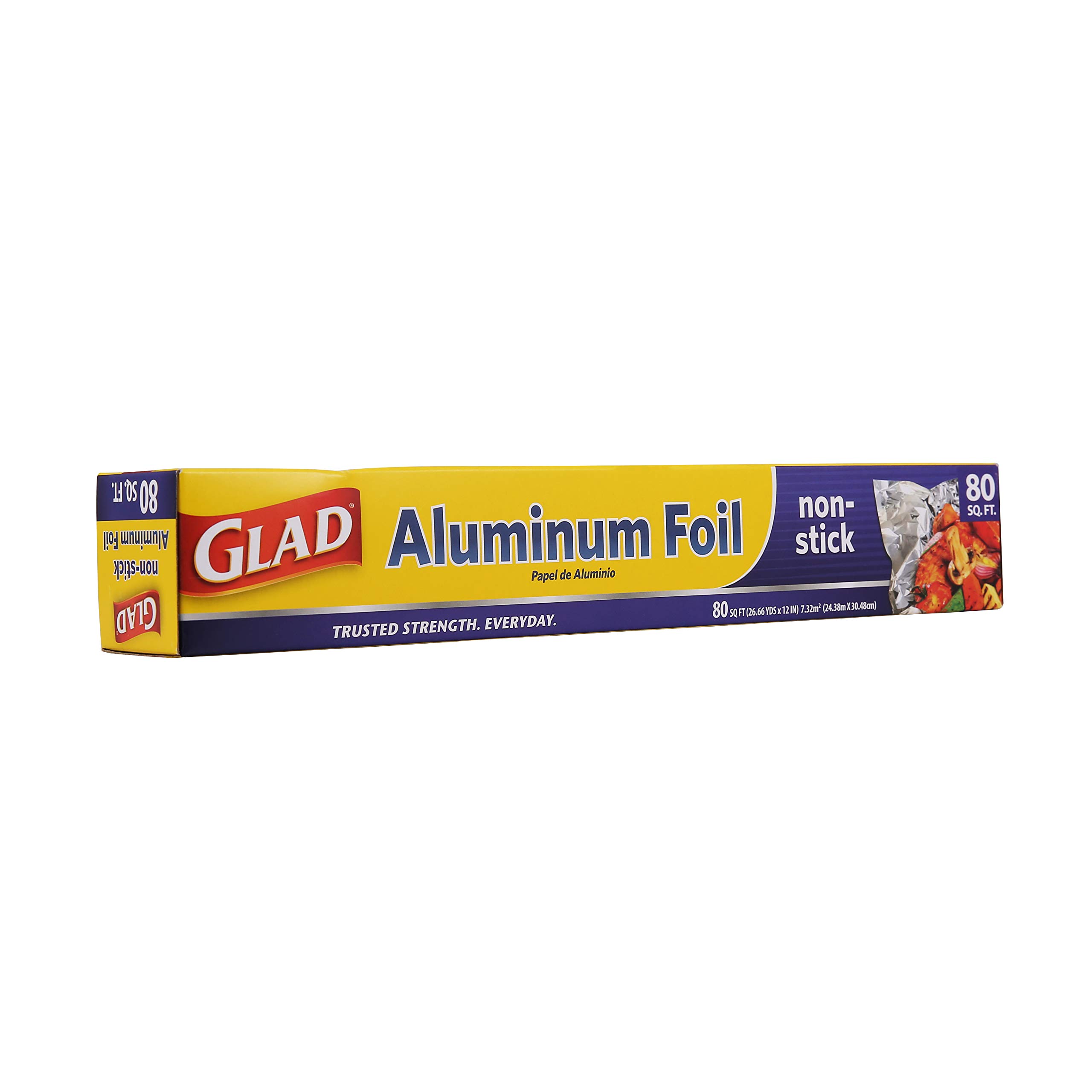 Non-Stick Aluminum Foil, Multiuse Foil for Ultimate Food Protection | Aluminum Foil for Grilling, Roasting, Baking | Glad Grilling and Baking