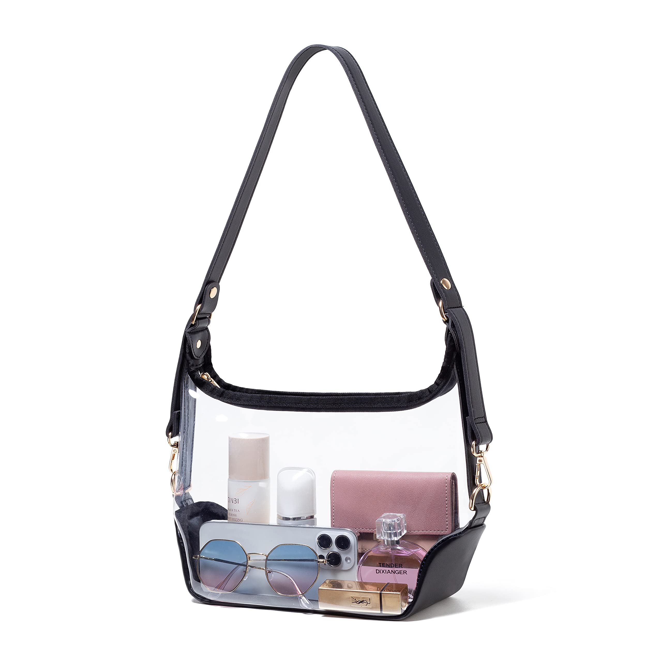 Clear Crossbody Bag, Stadium Approved Clear Purse Bag for Concerts Sports  Events