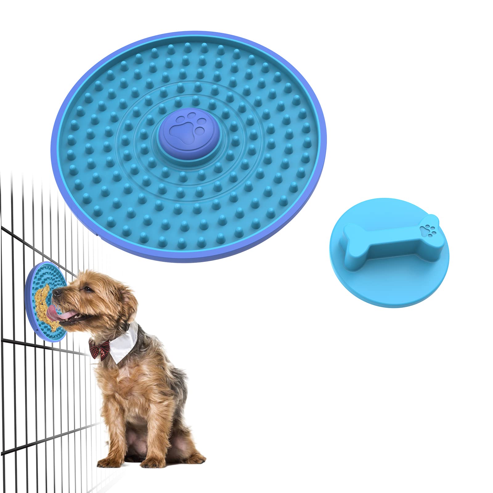 Lick Mat for Dogs,Dog Cage Training Tools for Secures to Crate