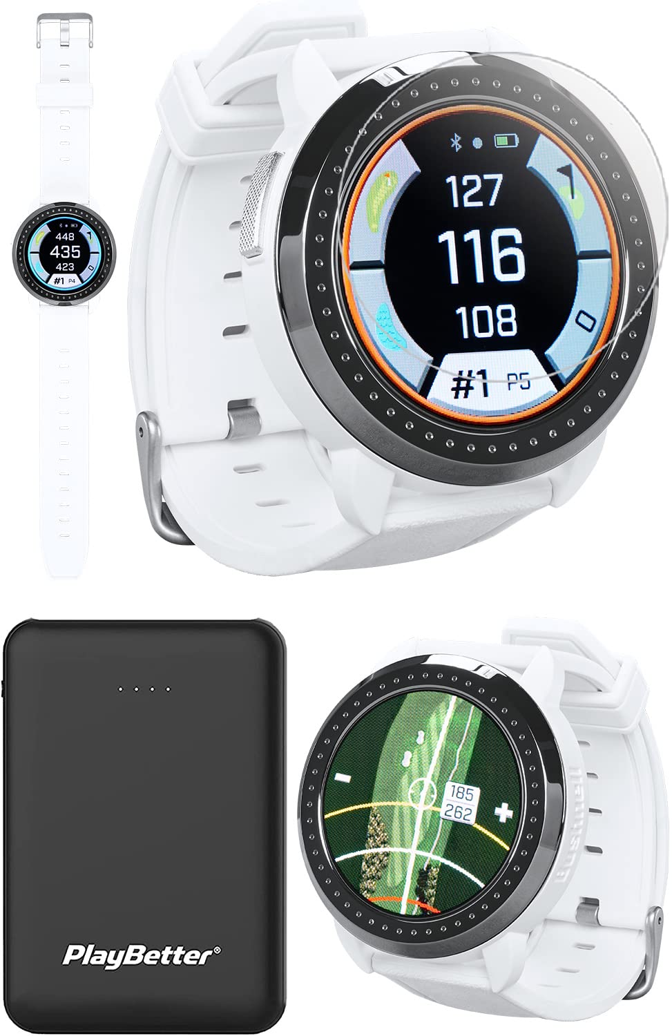 Bushnell iON Elite (White) Golf GPS Watch - Color Touchscreen