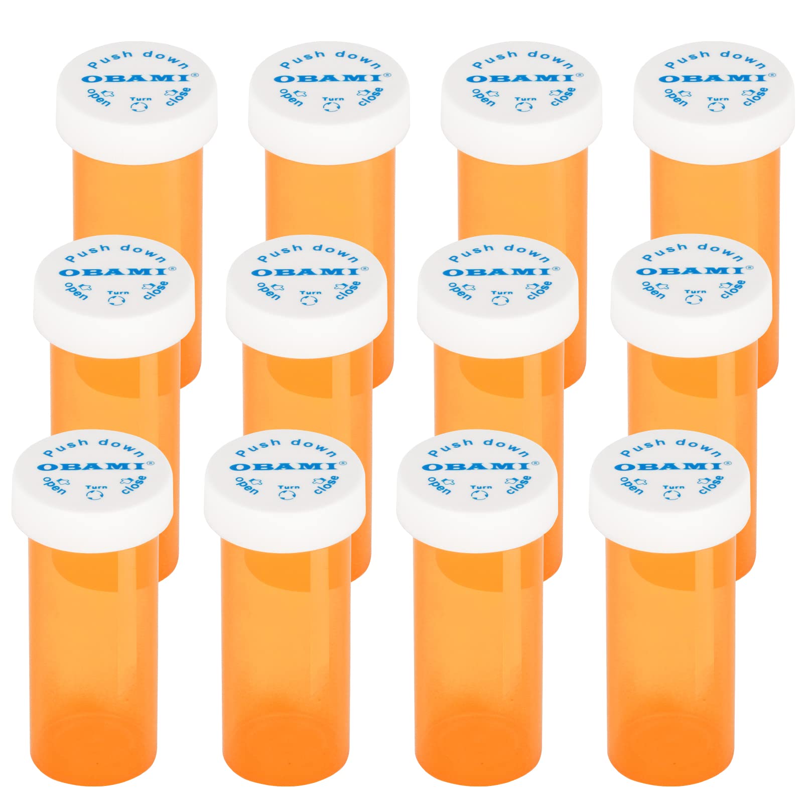 200 Pieces Medicine Pill Bottles With Child Resistant Caps Empty
