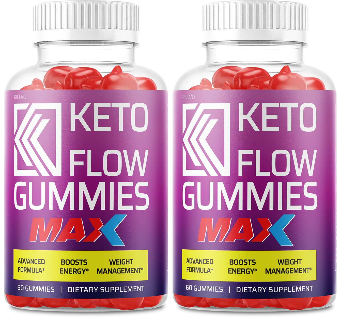 (2 Pack) Keto Flow Max Gummies Keto Flow Gummy Bears Apple Cider ...