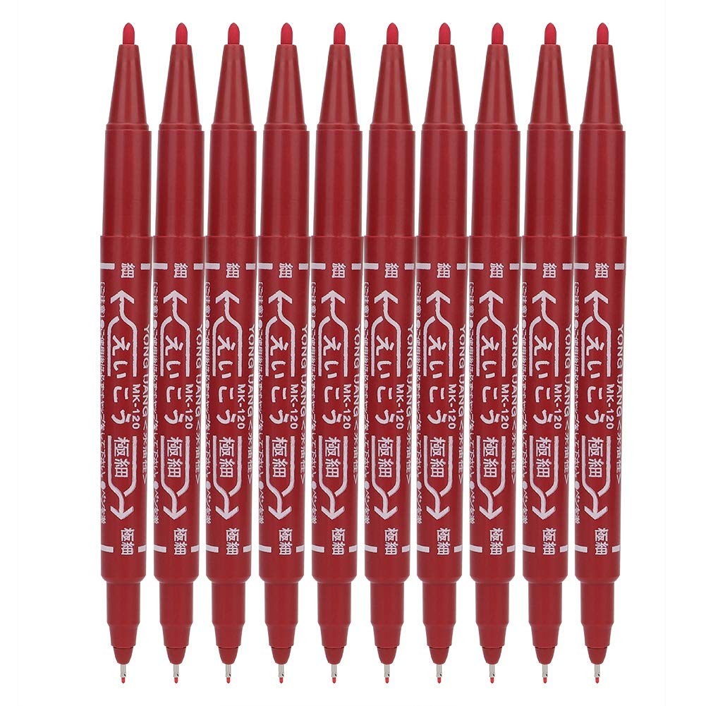 Tattoo Skin Marker - 10pcs Double End Tattoo Piercing Positioning Skin  Marker Marking Pen Beauty Positioning Pen Tattoo Tool Tattoo Marker Pen  Body Art Supply Tool for Permanent Makeup(Red)