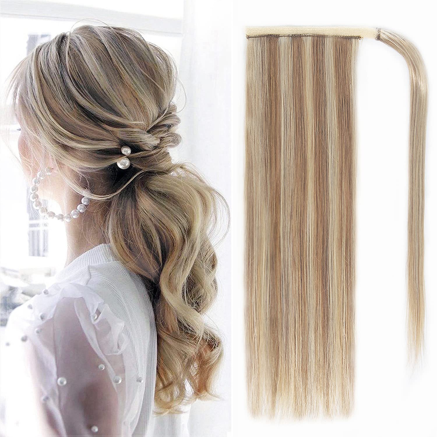 Human hair 2024 extensions pony