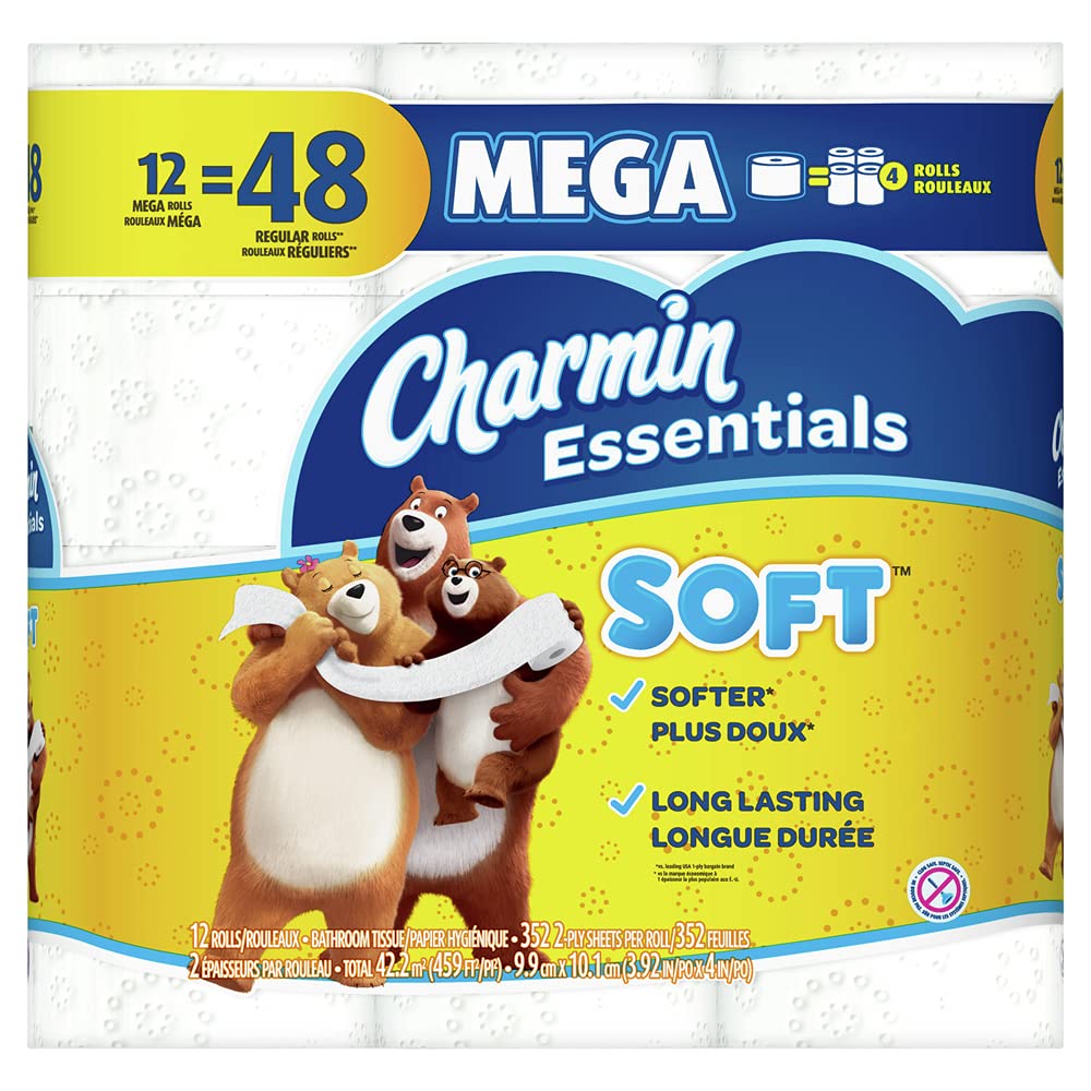 Charmin Ultra Strong Toilet Paper, 12 Mega Rolls 