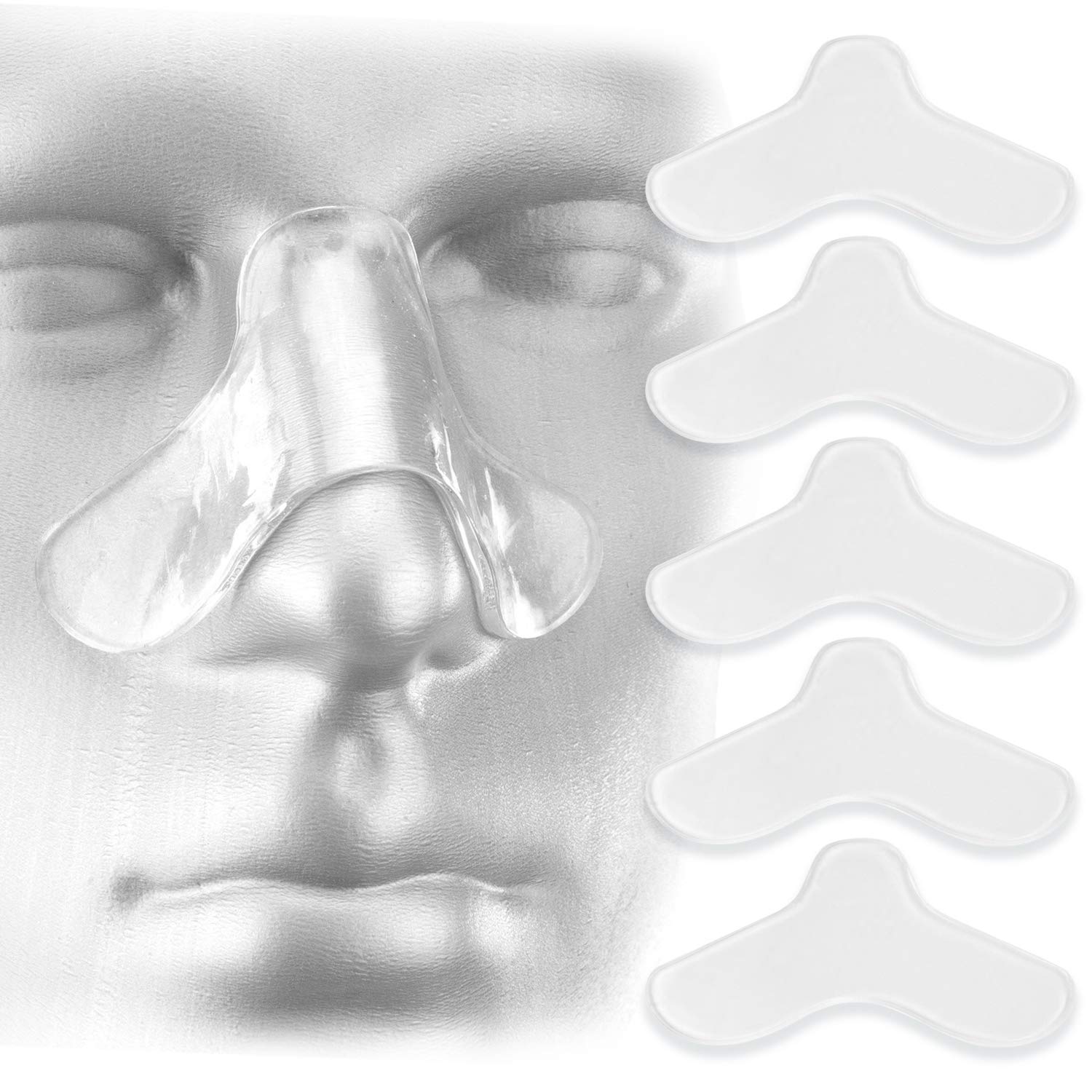 5 Pack Nasal Pads for CPAP Mask - CPAP Nose Pads - CPAP Supplies for CPAP  Machine - Sleep Apnea Mask Comfort Pad - Custom Design & Can Be Trimmed to