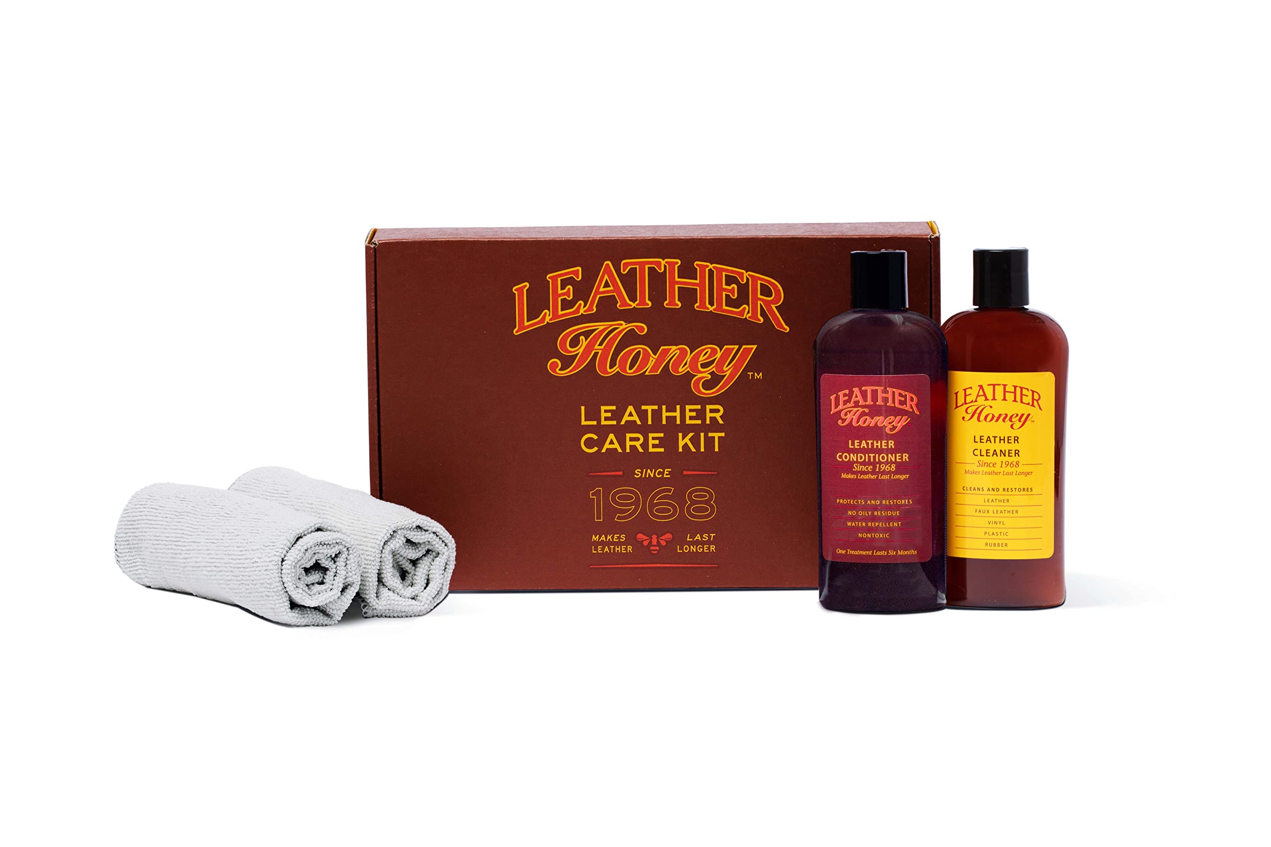 Apple Brand Leather Cleaner & Conditioner Kit - for Use On Leather Purses,  Handbags, Shoes, Boots & Accessories - Safe On Colored and Natural Leather