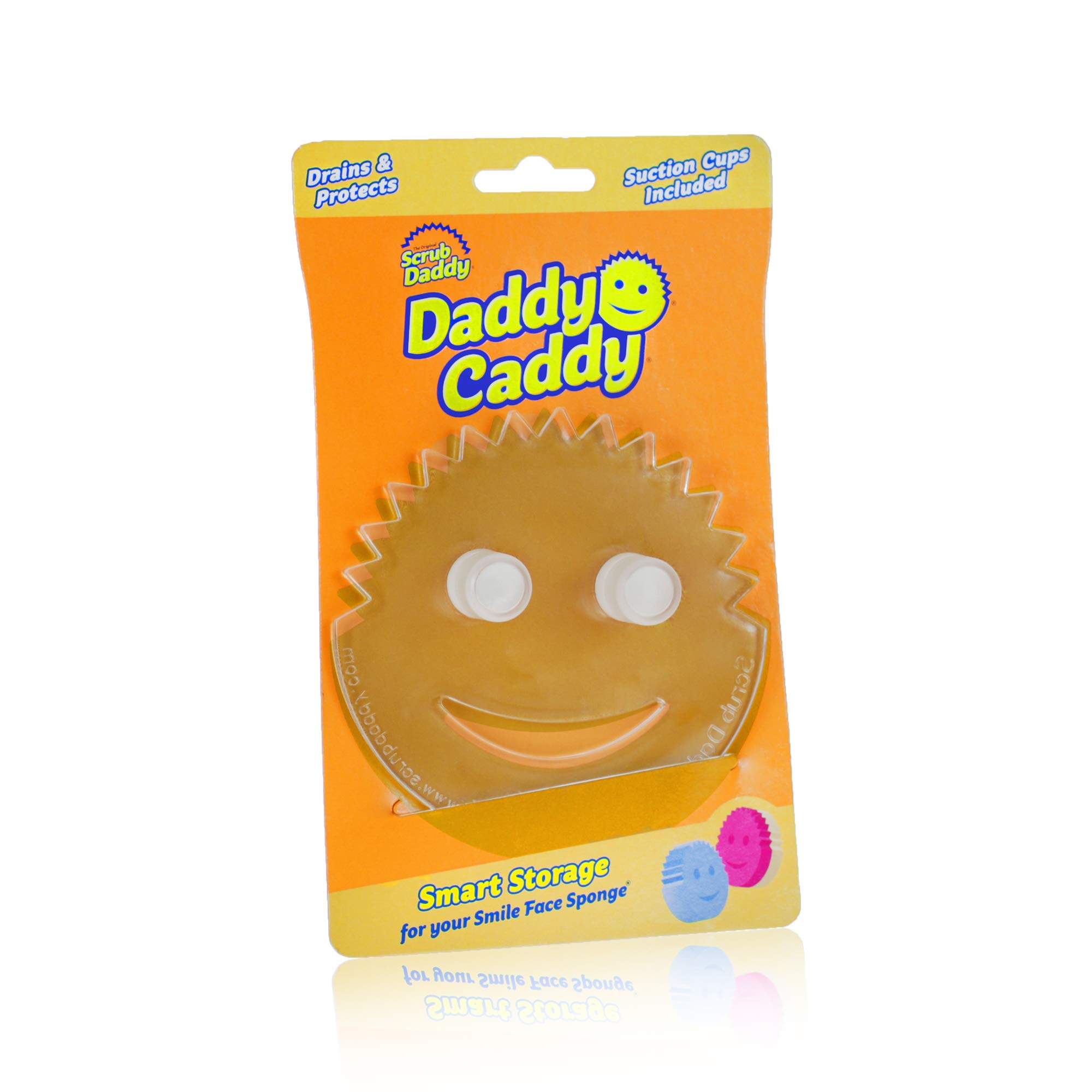 Scrub Daddy Sponge Holder - Daddy Caddy - Sink Sponge Holder with Suction  Cups for Smiley Face Sponge - Sink Organizer for Kitchen and Bathroom -  Self Draining & Dishwasher Safe - 1ct - Yahoo Shopping