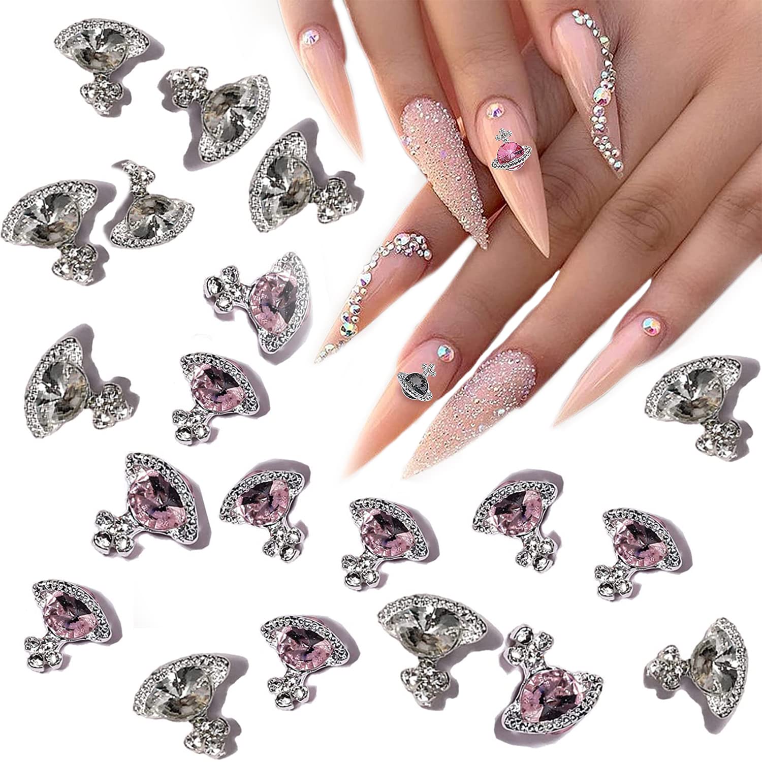Luxury Shiny Diamond Mini Rhinestones For Nails 3D Crystal Charms