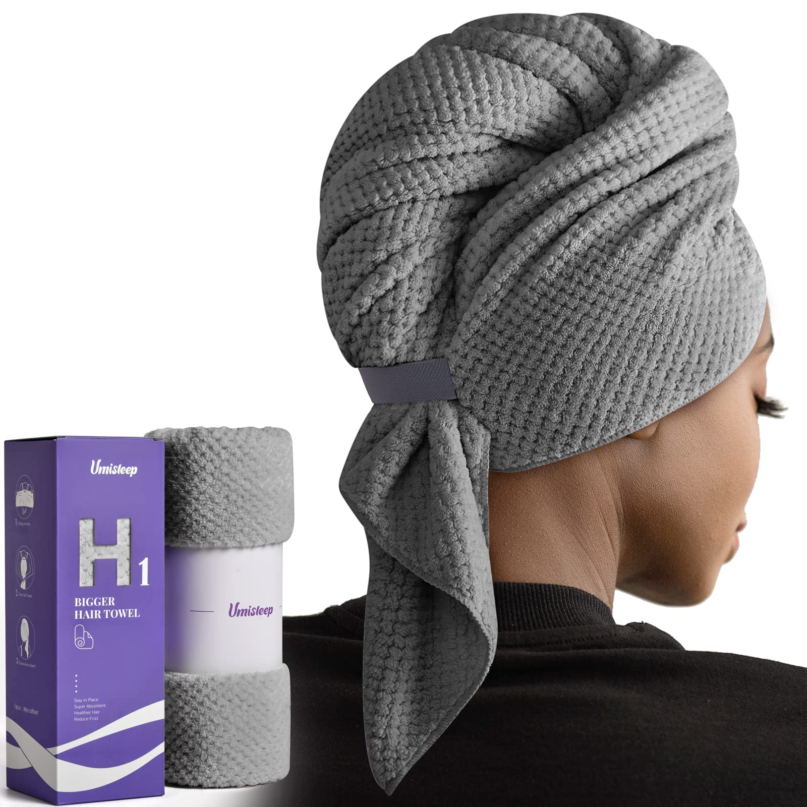 Microfiber Dry Hair Towel - Super Absorbent