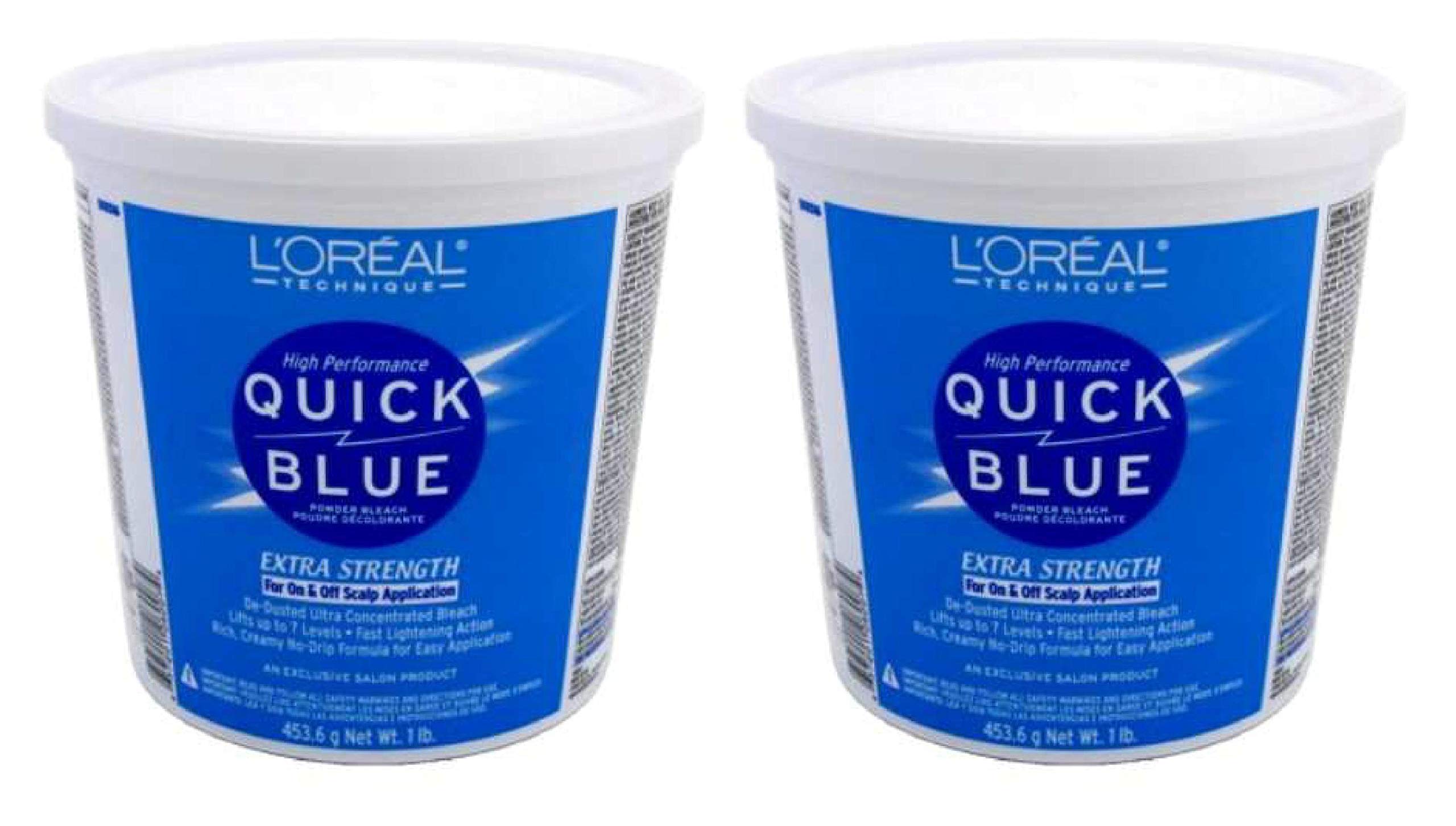 loreal quick blue bleach hair tutorial