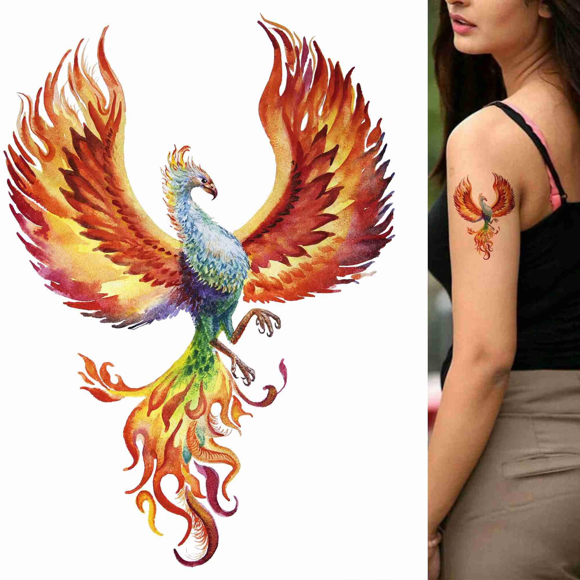 Phoenix Color Tattoo🔥🔥 | Welcome To A.S.O Tattoo Studio💙🙏🏻 Phoenix  Color Tattoo🔥 Artist Aung Swe Oo | By A.S.O Tattoo & Piercing Supply  ShopFacebook