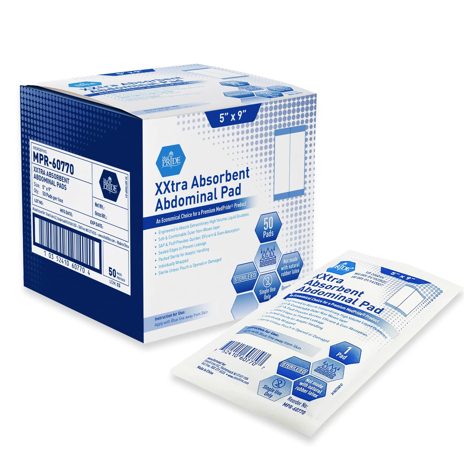 Curad Sterile Surgical Dressing Sitepads, Size: 5 X 9 In - 12 Ea -  Walmart.com