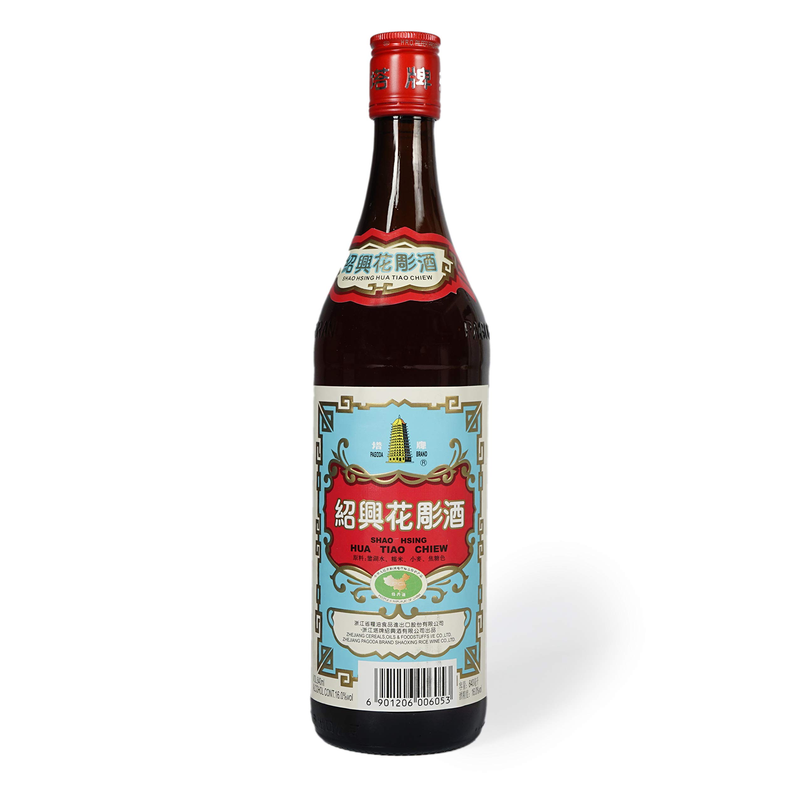 Pagoda Brand Shaoxing Rice Wine (Hua Tiao) - 640ml Alchol 16% Vol Hand Made