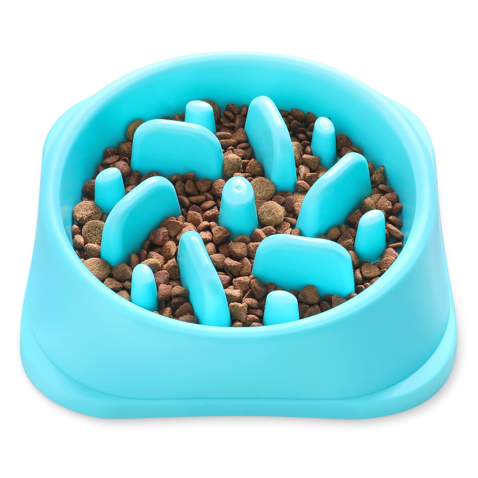Slow Feeder Dog Bowls Anti-Slip Dog Cat Food Bowl for Slow Down Eating