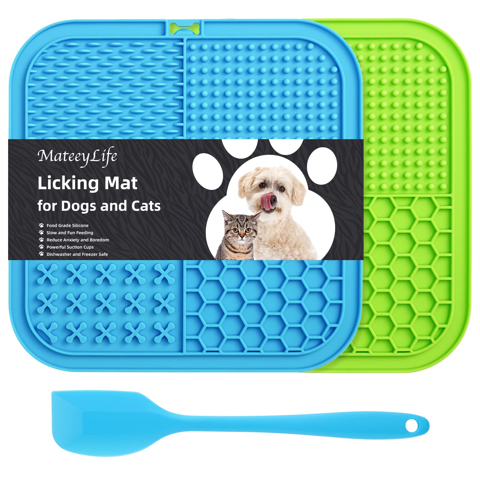 Lick Pad for Dog Cat Slower Feeder Licky Mat for Puppy Kitten Silicone  Dispenser Pet Feeding Licking Mat Bathing Distraction Pad - AliExpress