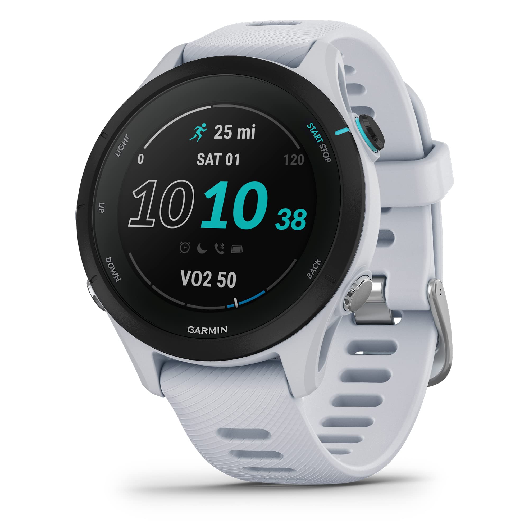  Garmin Forerunner® 255S Music, Smaller GPS Running Smartwatch  with Music, Advanced Insights, Long-Lasting Battery, Whitestone :  Electronics