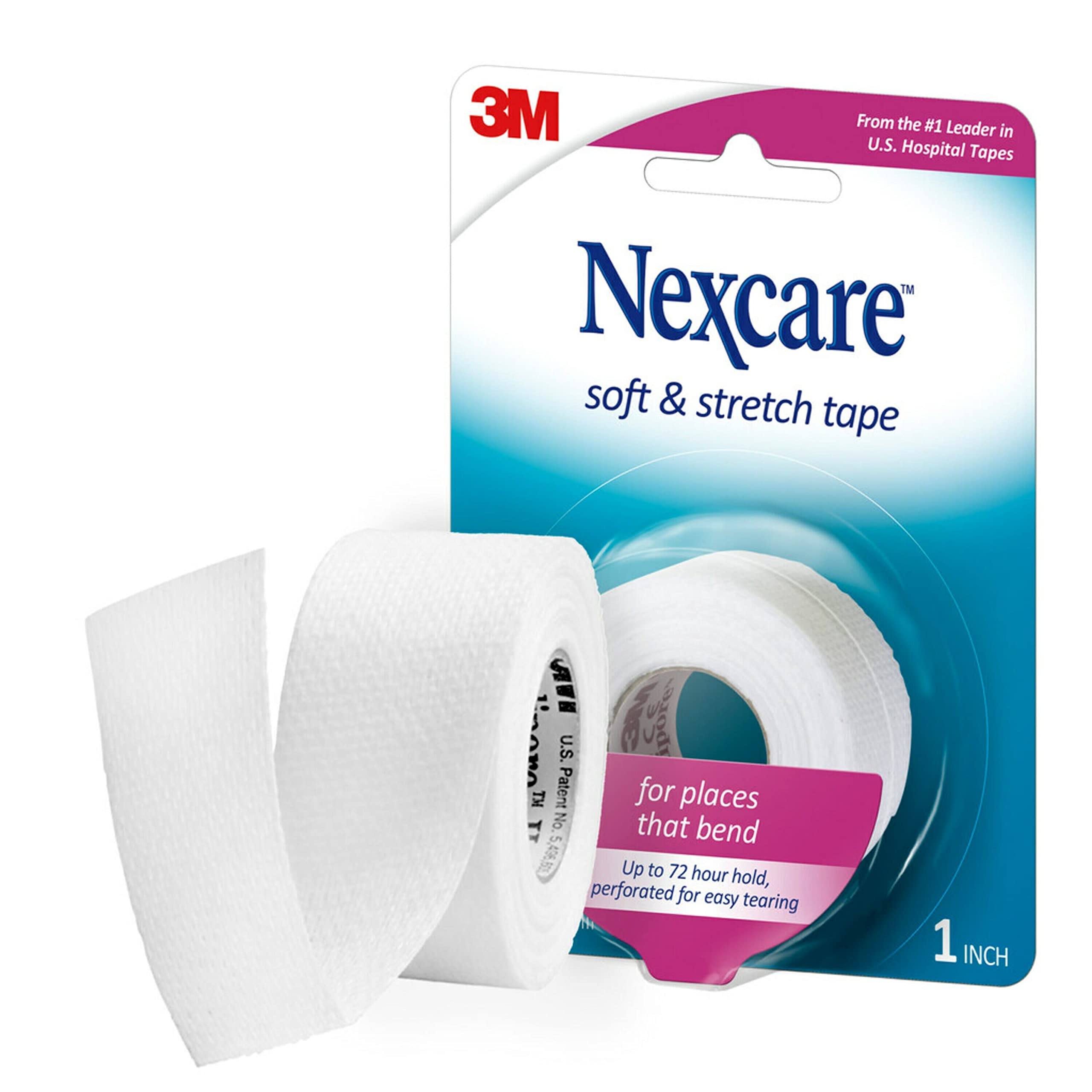 3m Nexcare 1 Inch Flexible Clear Surgical Tape 2 rolls