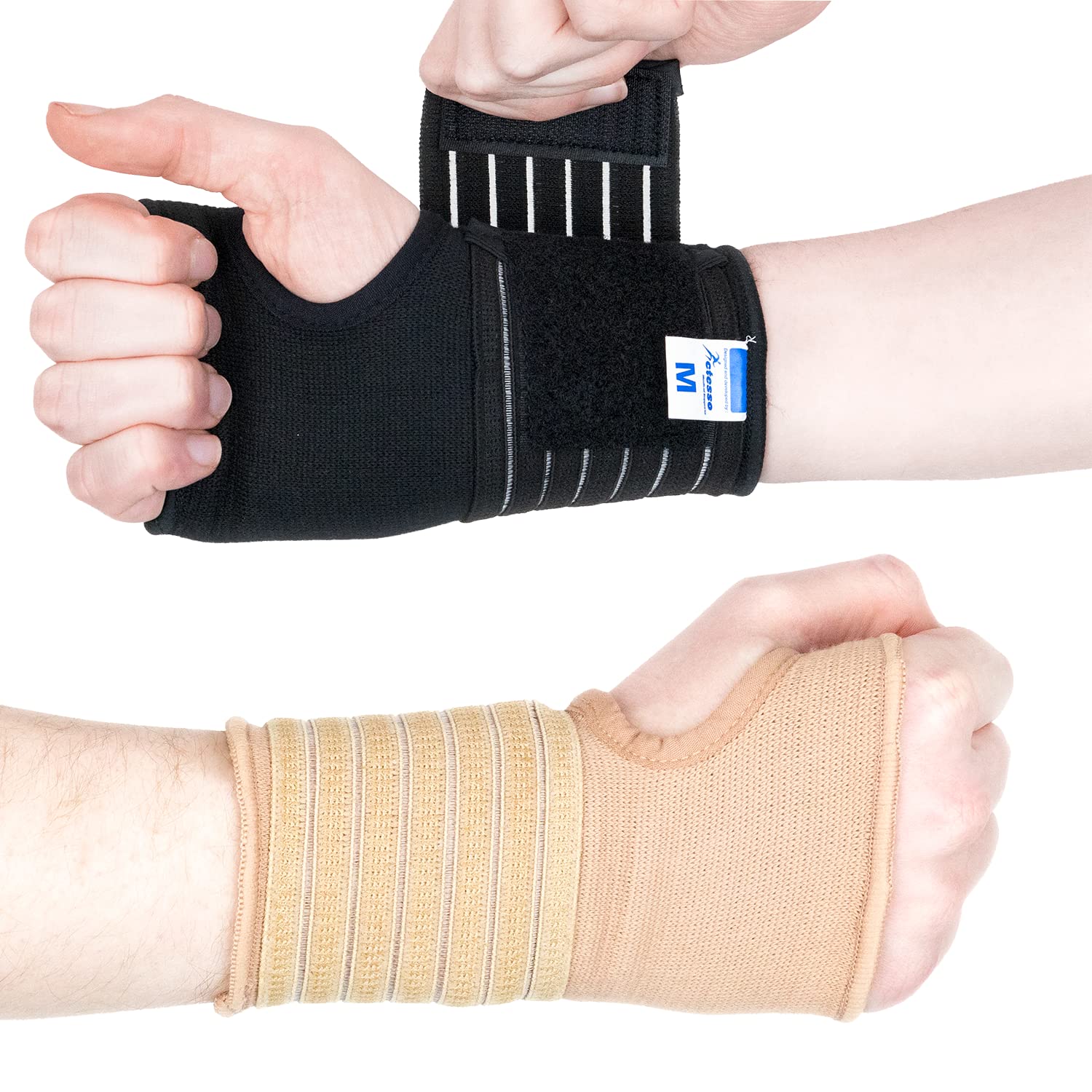 Beige Wrist Support with Metal Splint