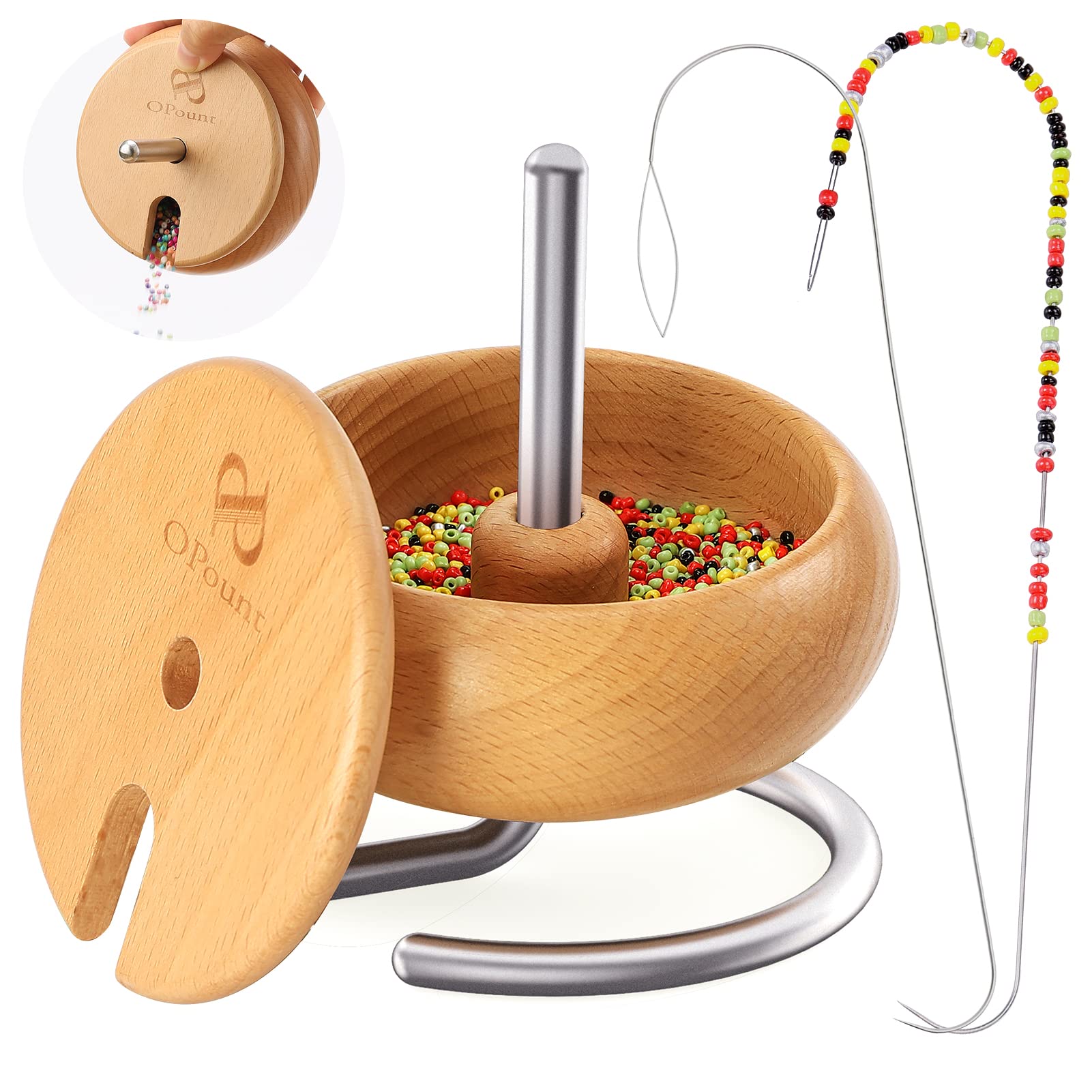 24416 PCS Bead Spinner Kit with Large Numble of Seed Beads and Practical  BeadingTools, Bead Spinner Bowl for Seed Beads, Waist Bead Spinner for