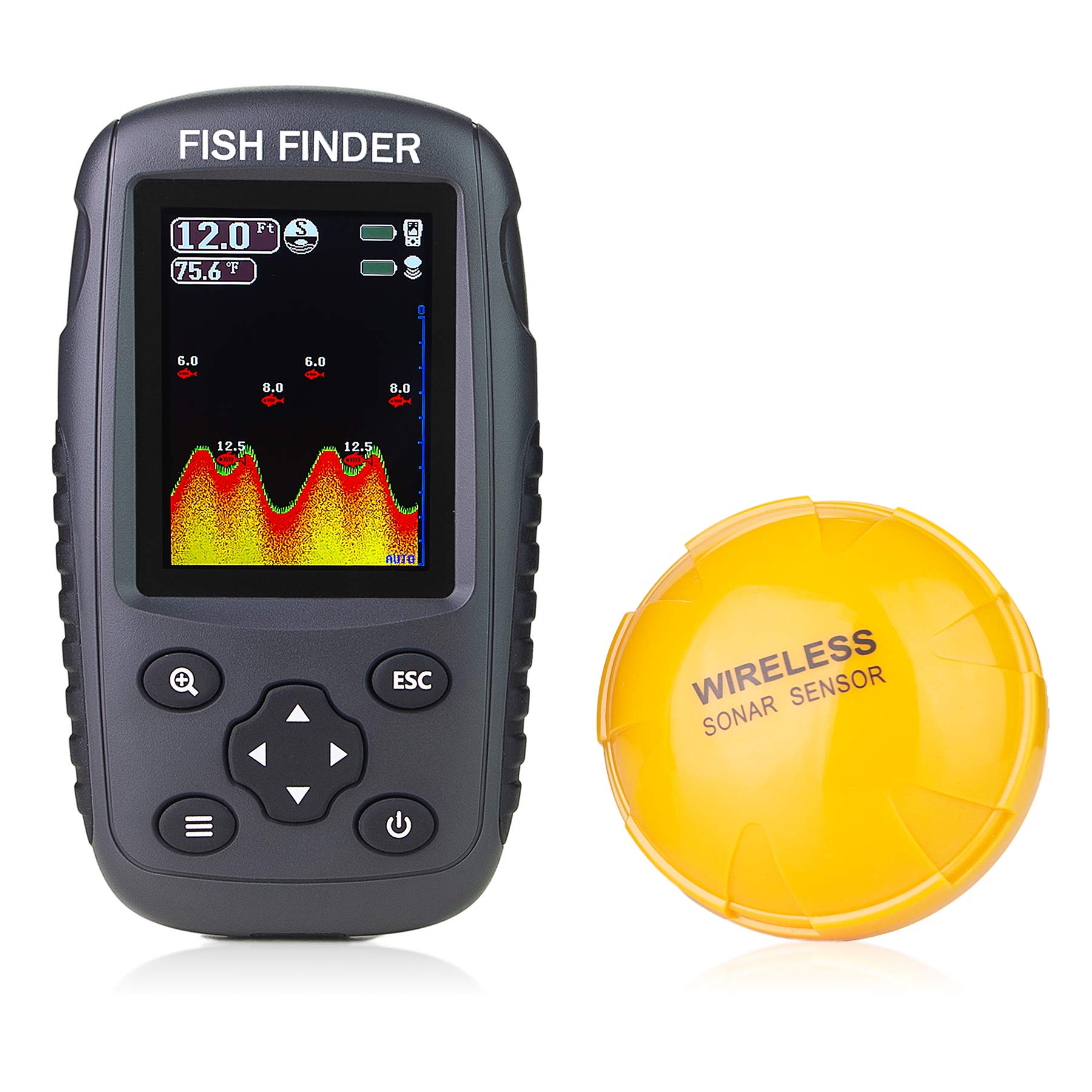 Sonar Fish Finder, Portable Wireless Fish Finder Handheld
