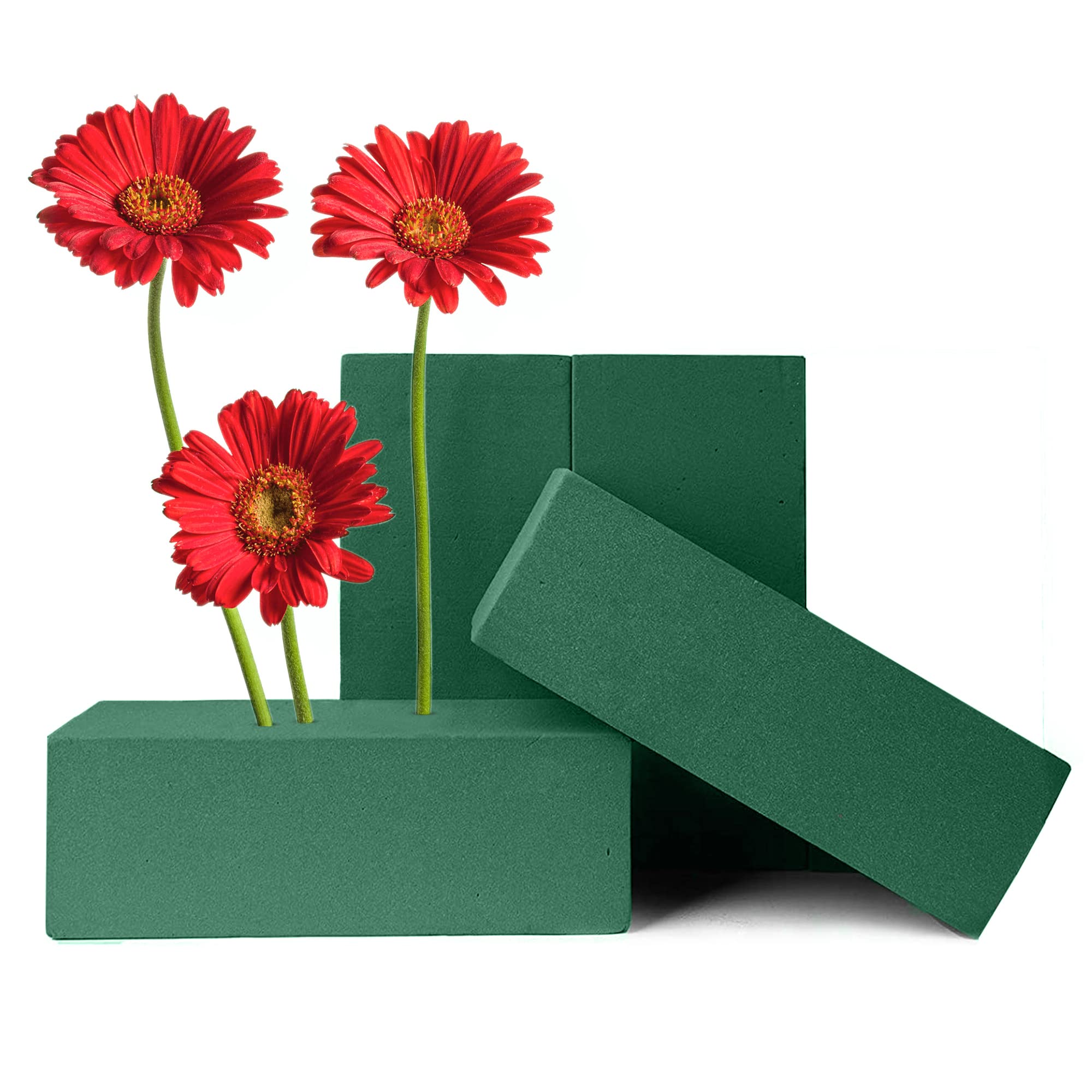 Round Floral Foam Blocks,8 Large Wet Styrofoam Bricks for Wedding Flower  Arrangement Supply,pack of 4 