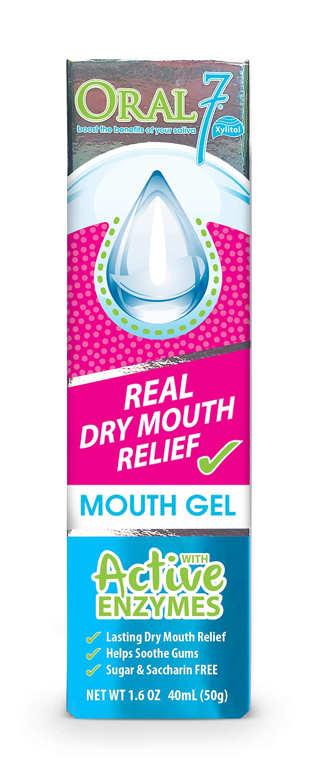 Oral7 Dry Mouth Gel With Enzymes Lasting Relief For Dry Mouth