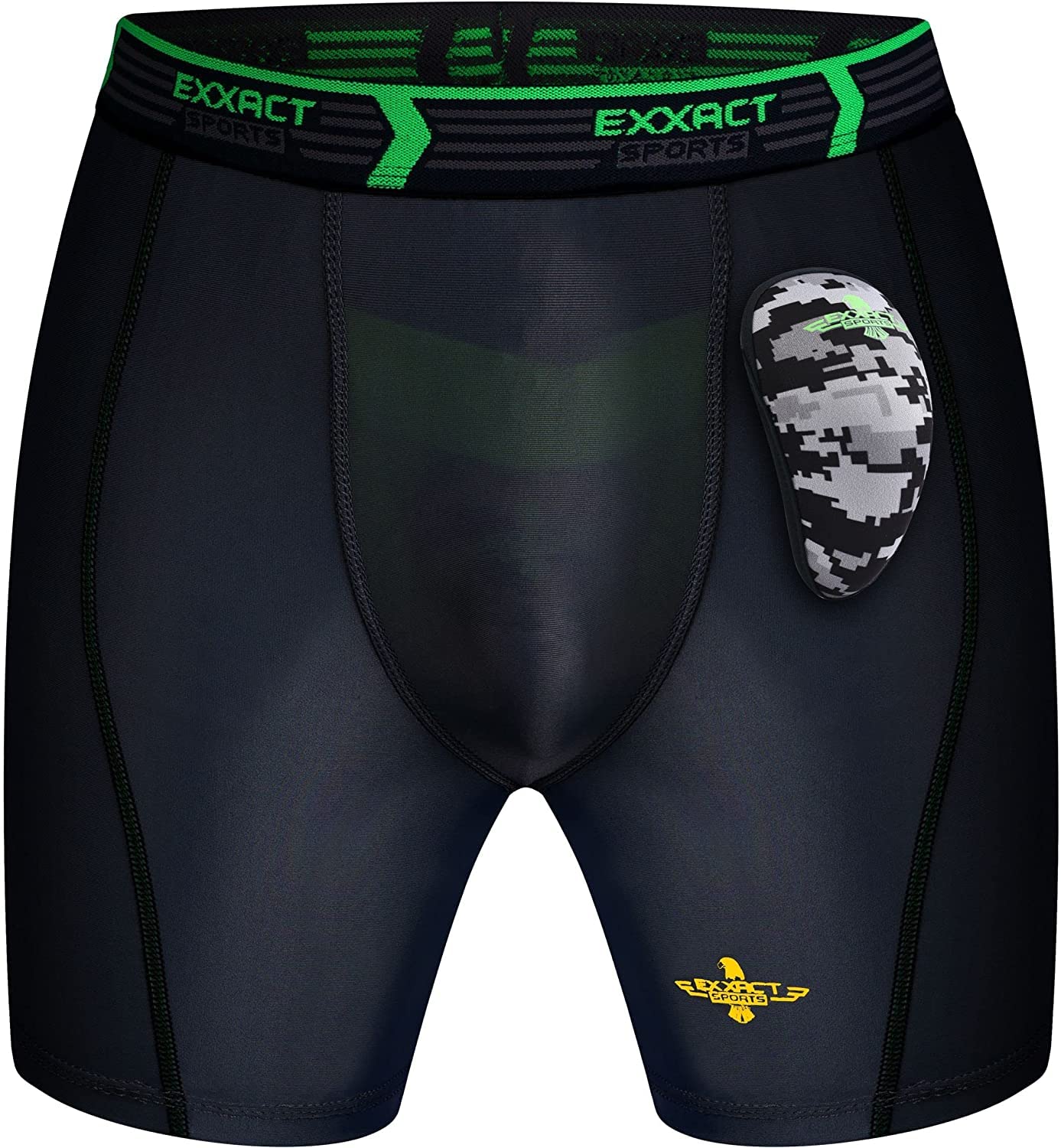 Boys Bike Compression Shorts Underwear Athletic Hard Cup Supporter 26  Medium