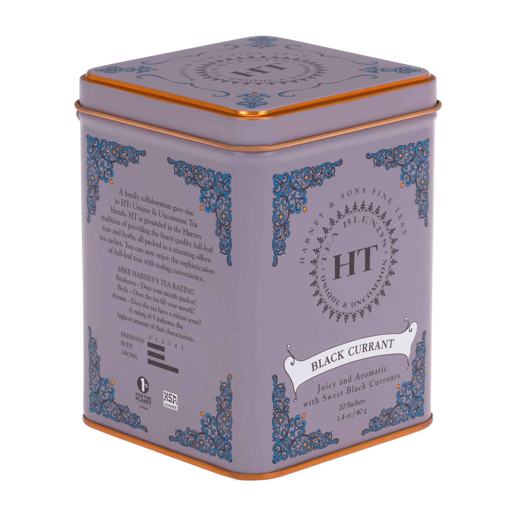 Harney & Sons HT Tea Blend Black Currant Tea 20 Tea Sachets 1.4 oz