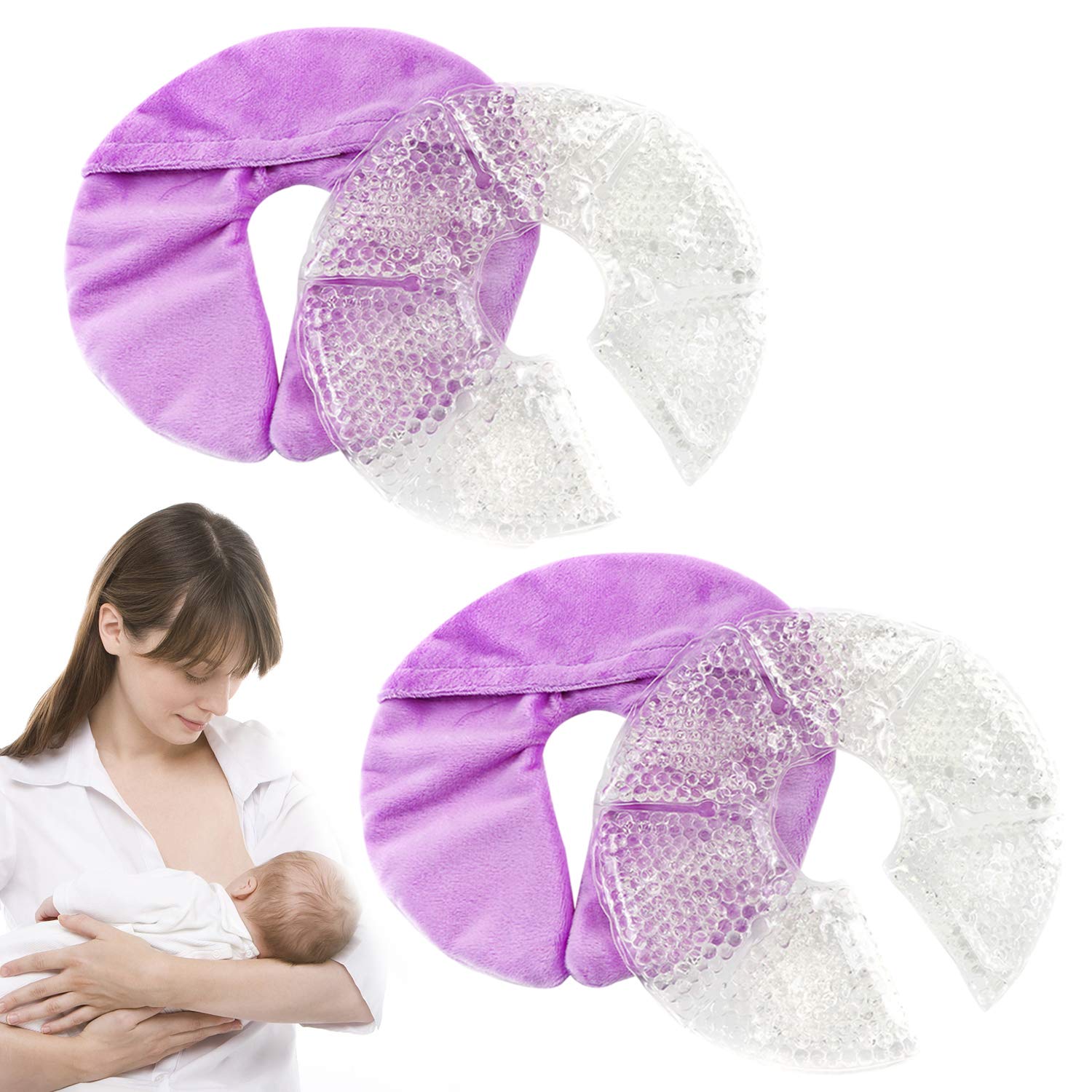 Dropship Purple Soothing Gel Pads For Breastfeeding In Section