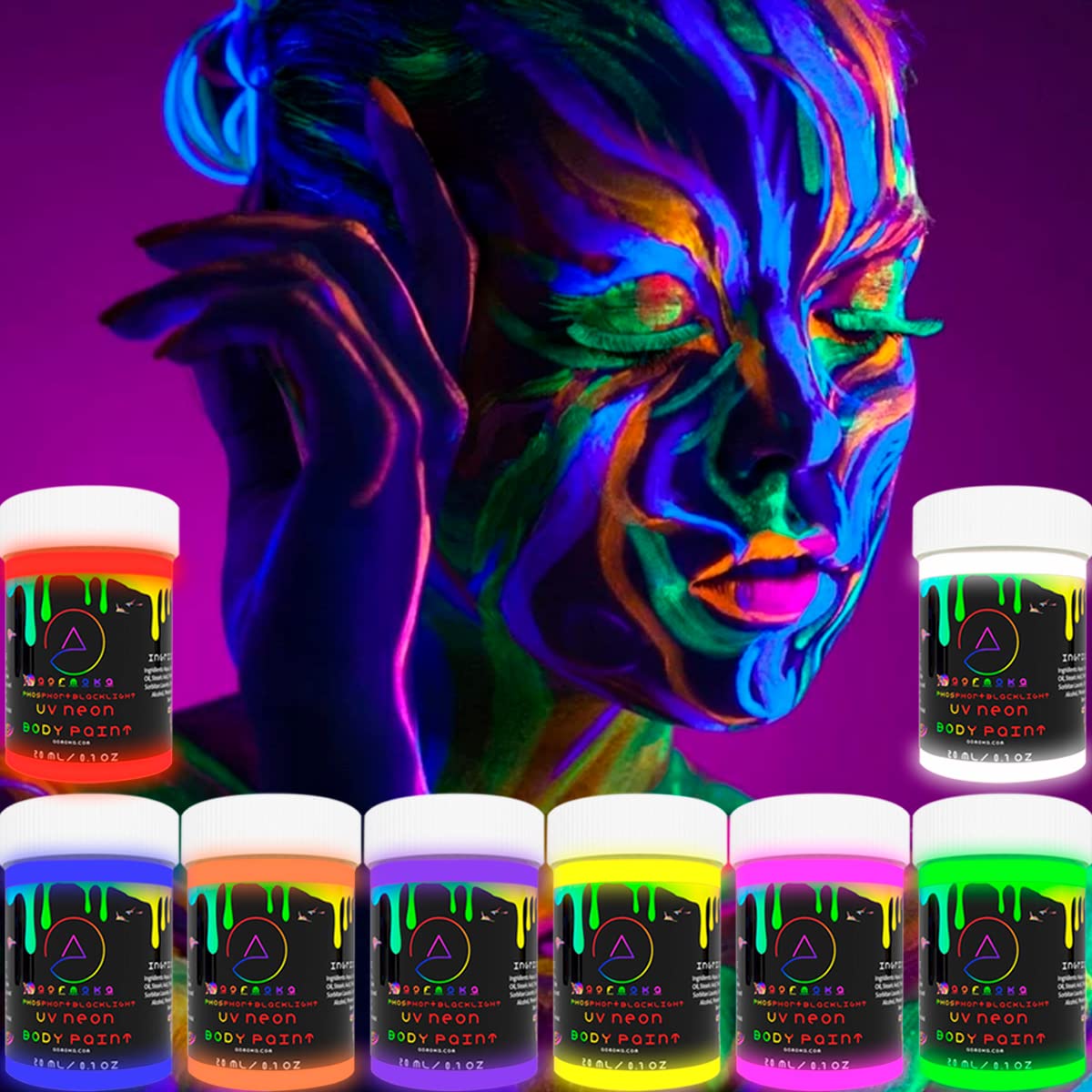 Glow & Neon Extras - Face Paint York