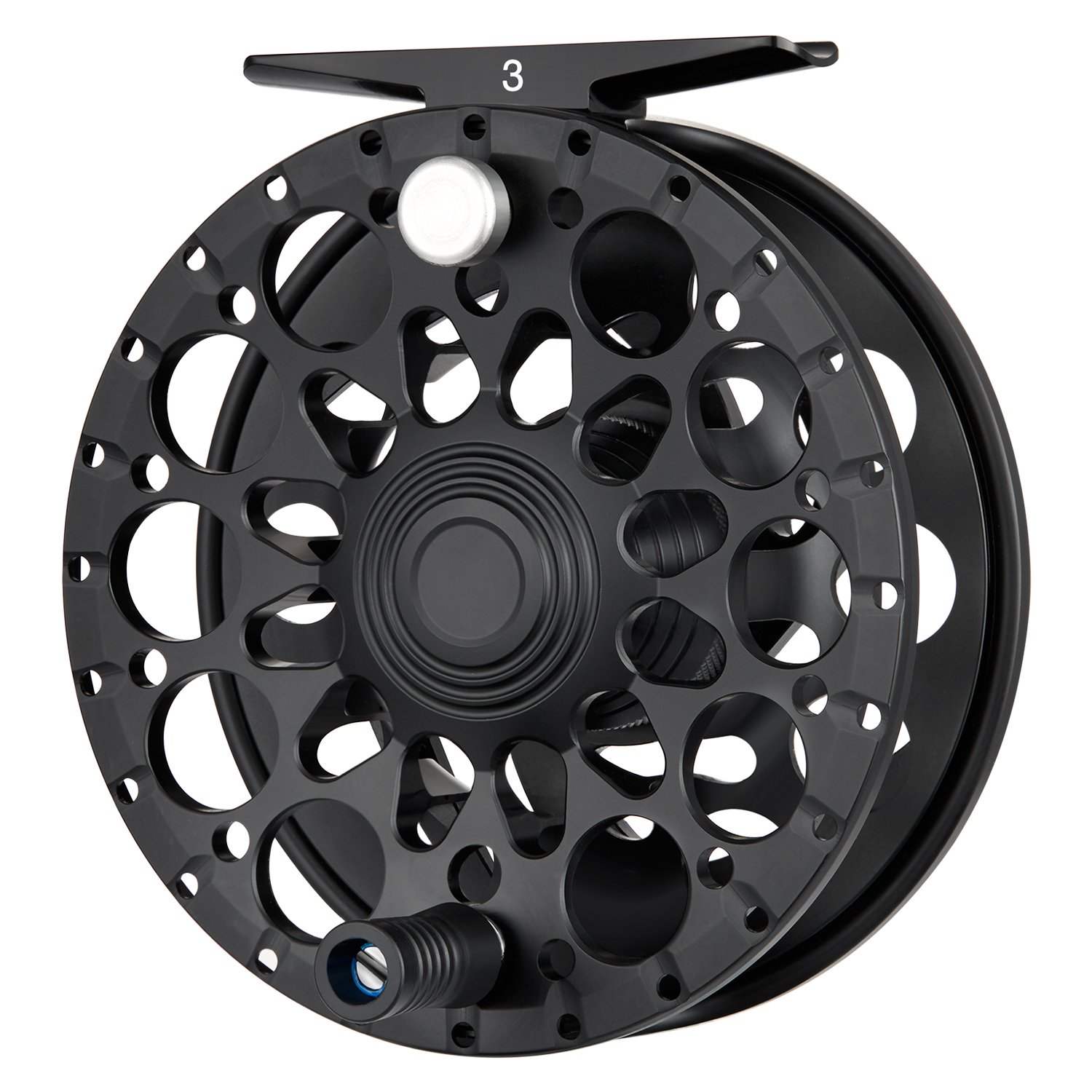 ECHO Bravo 10/12 Large Arbor Disc Drag Fly Reel in Black for a 10