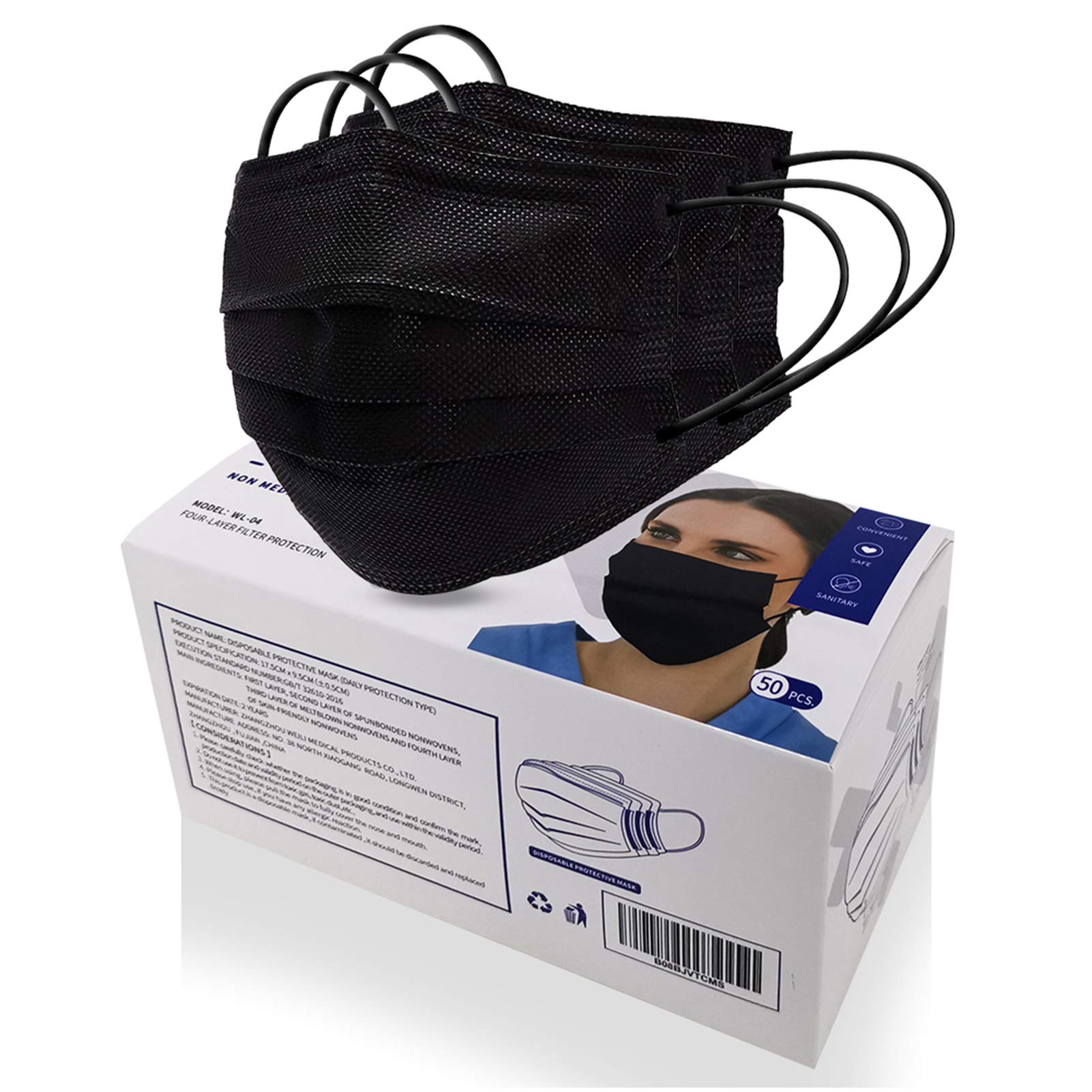 50PCS Disposable Face Mask 